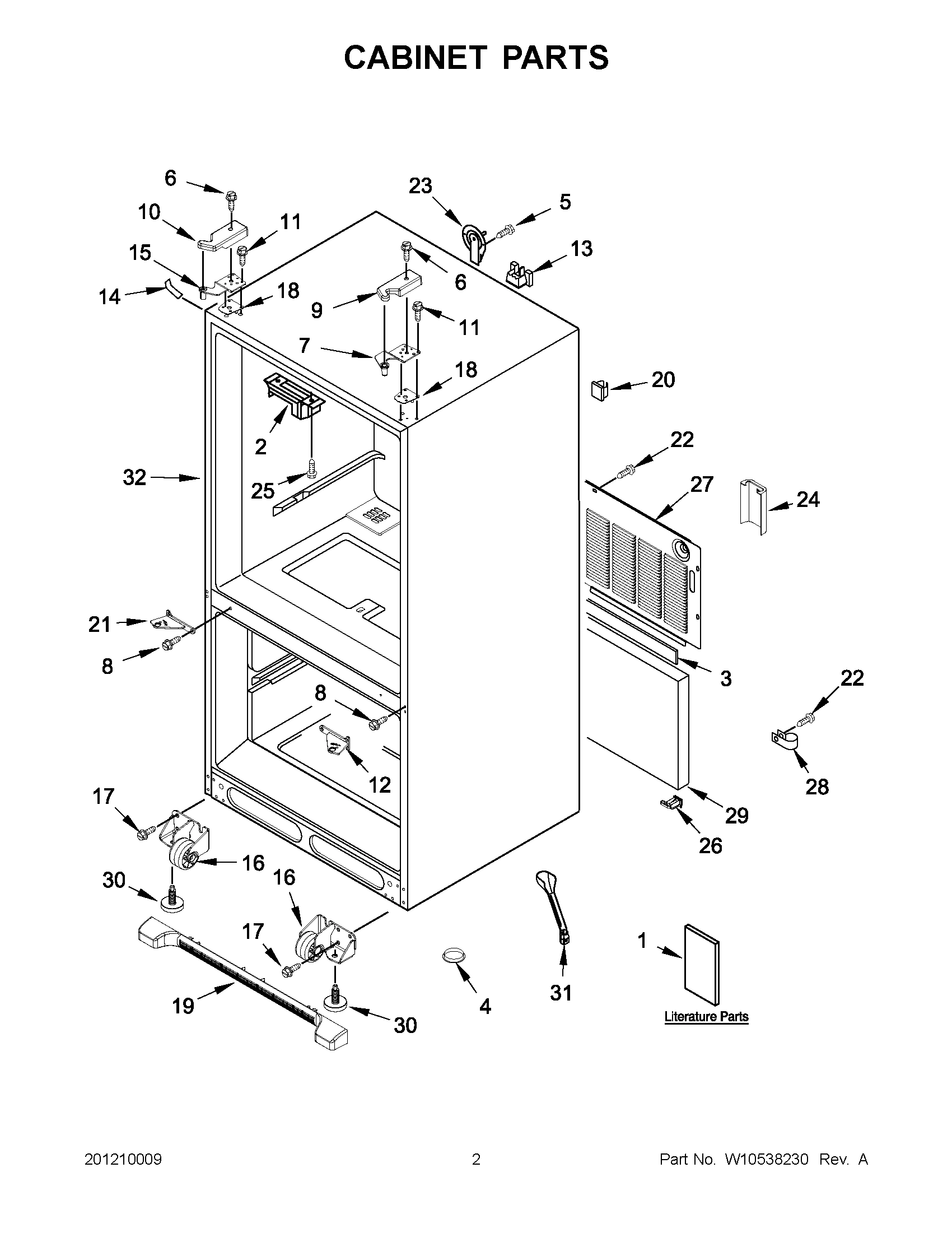 01 - CABINET PARTS