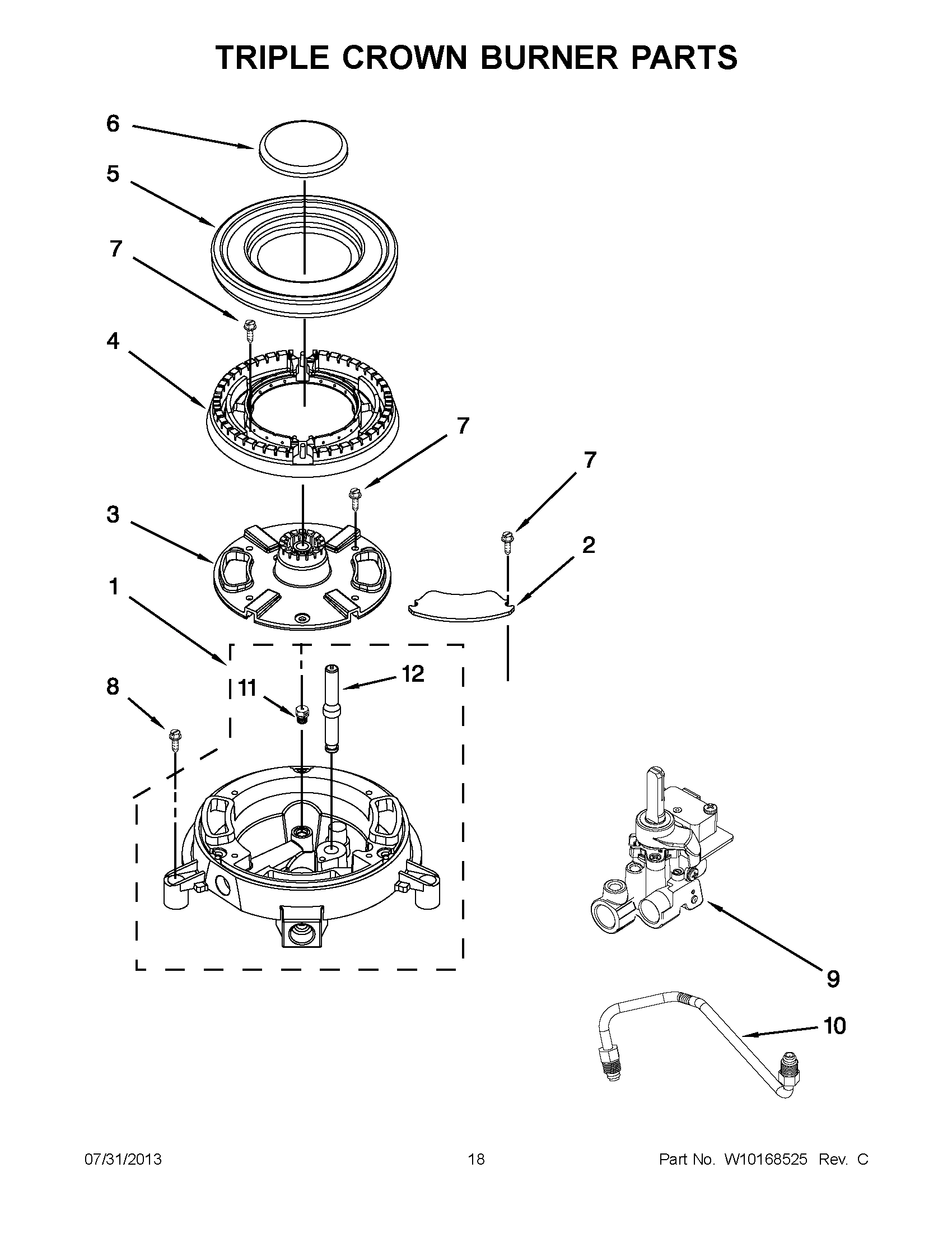 09 - TRIPLE CROWN BURNER PARTS