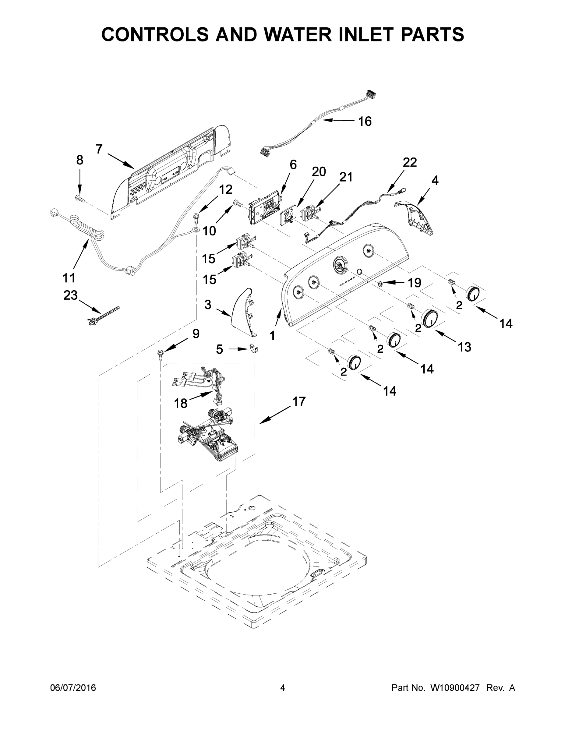 03 - CONTROLS AND WATER INLET PARTS