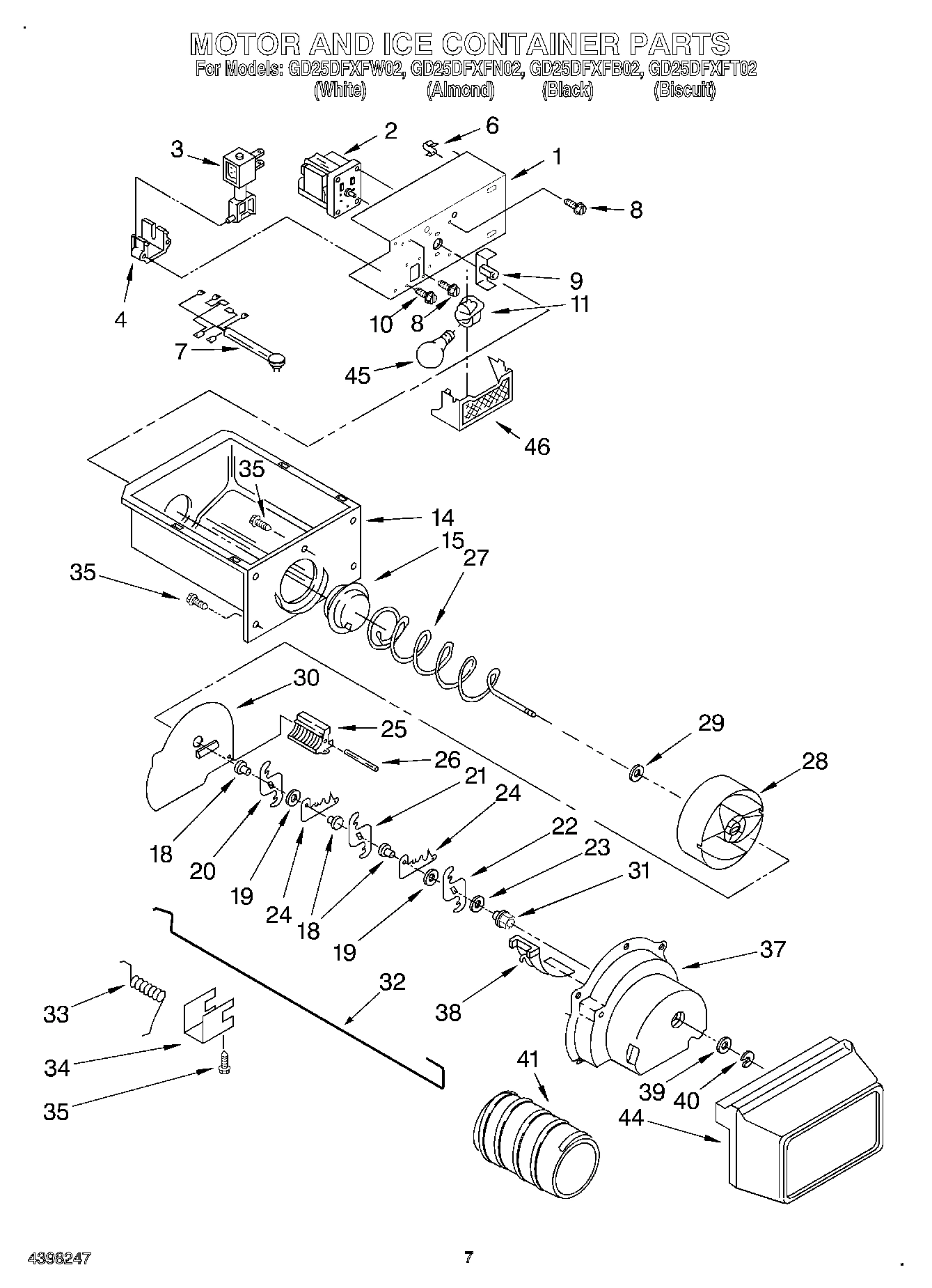 05 - MOTOR AND ICE CONTAINER