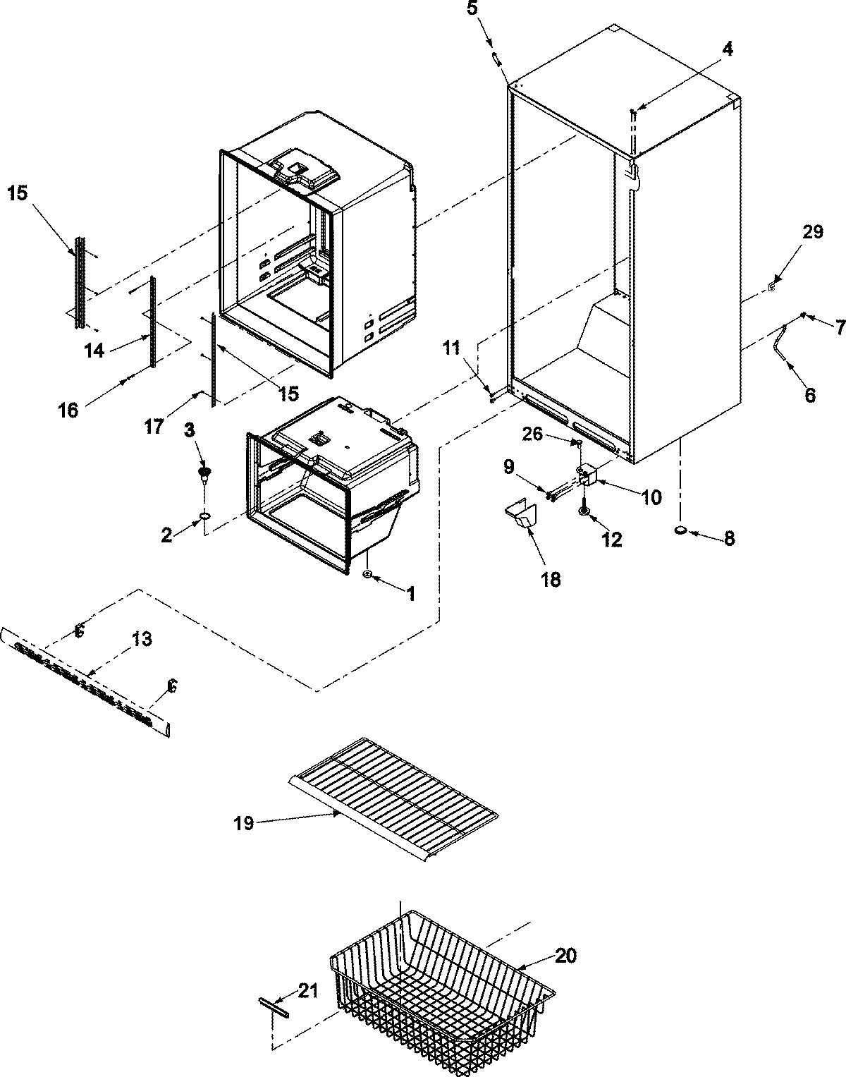 06 - INTERIOR CABINET & FREEZER SHELVING