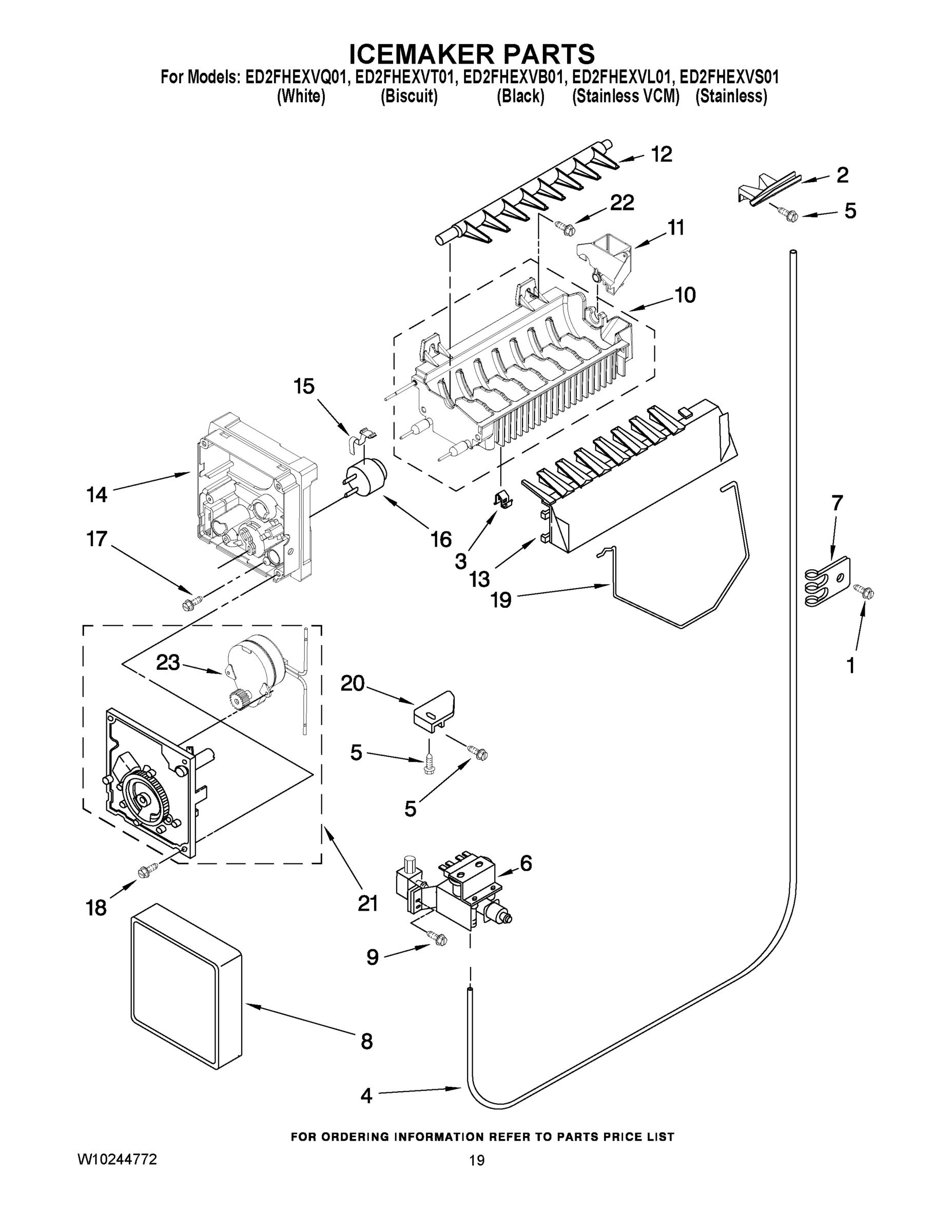 12 - ICEMAKER PARTS