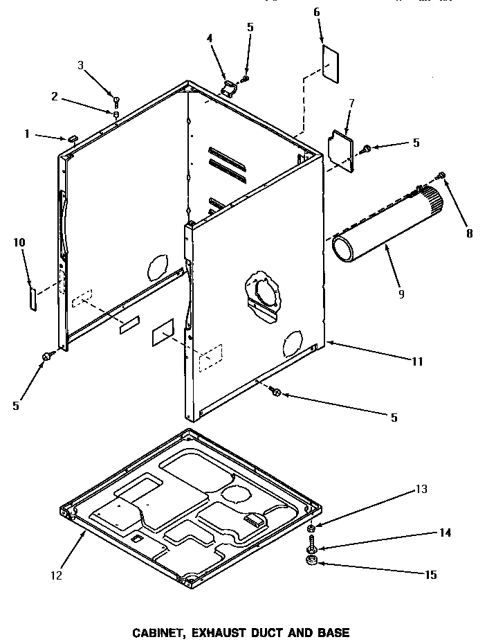02 - CABINET, EXHAUST DUCT & BASE