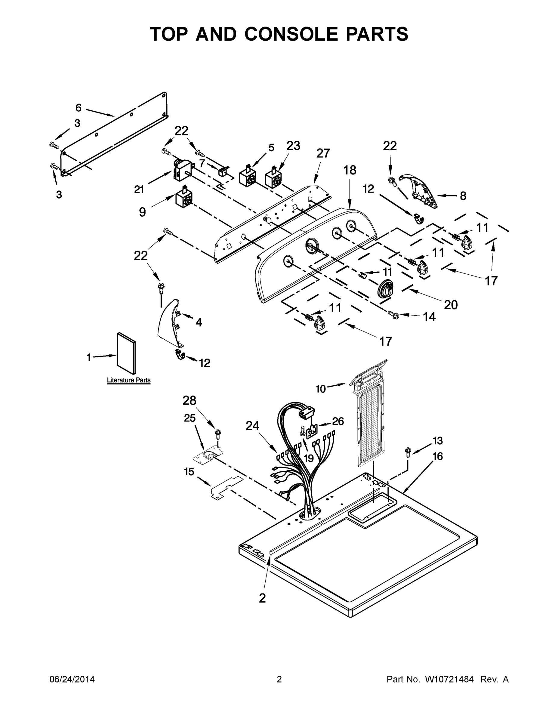 02 - TOP AND CONSOLE PARTS