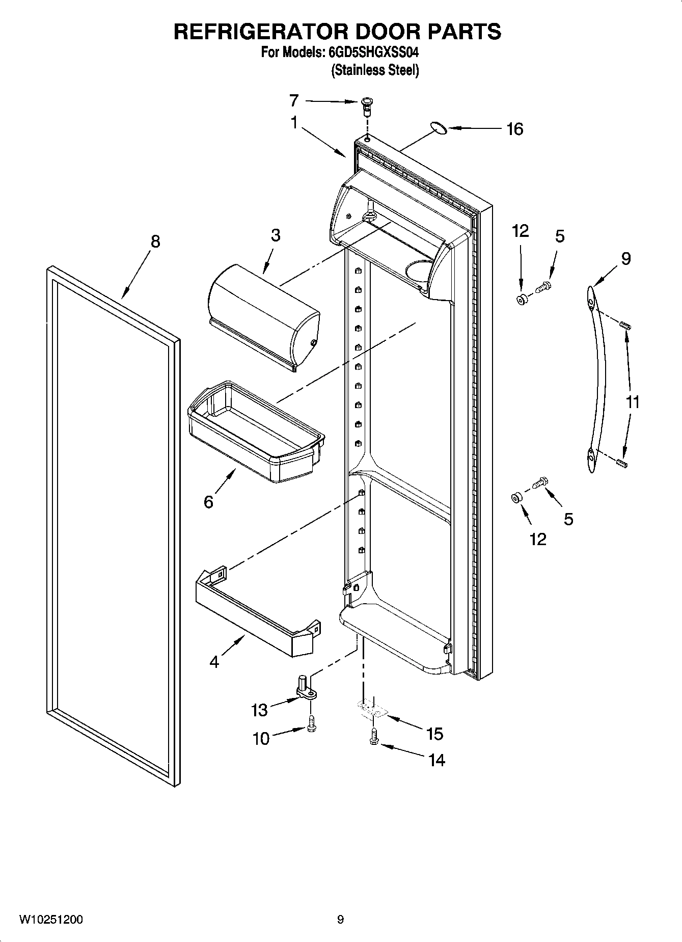 06 - REFRIGERATOR DOOR PARTS