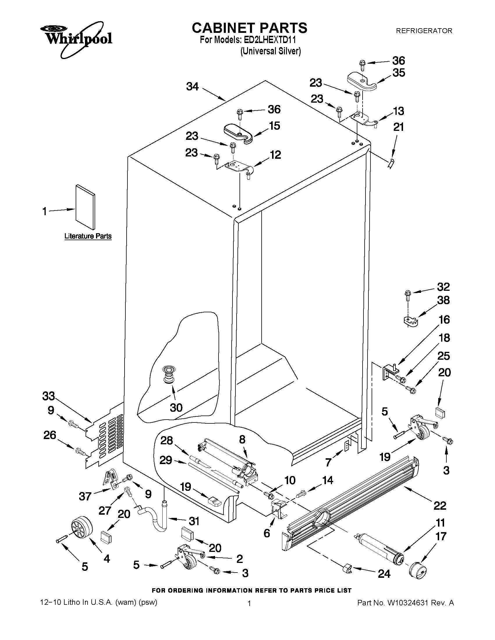 01 - CABINET PARTS