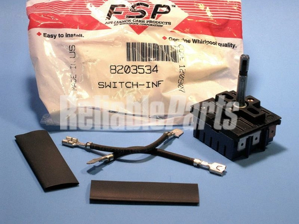 8203534 Whirlpool Oven Top Burner Infinite Sw