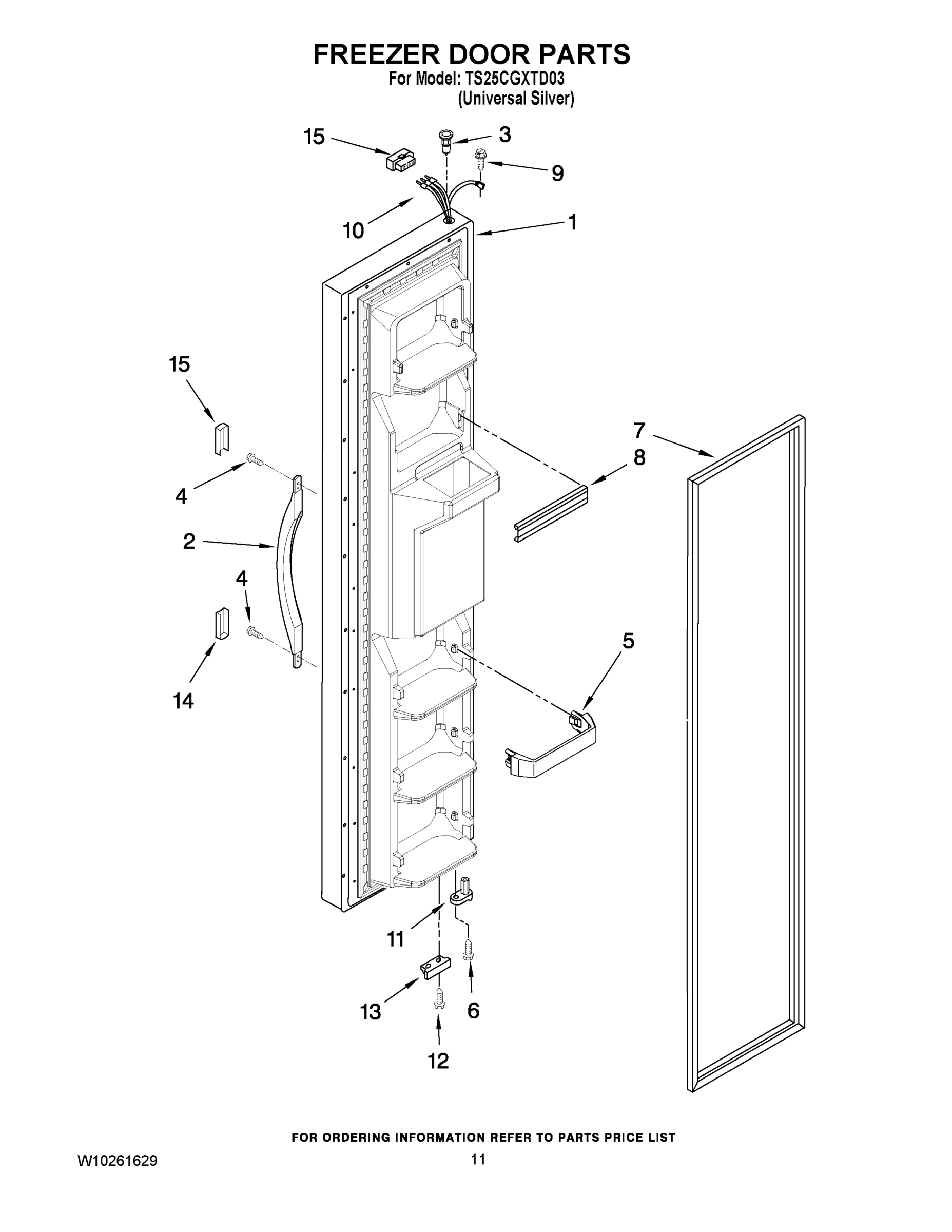 07 - FREEZER DOOR PARTS