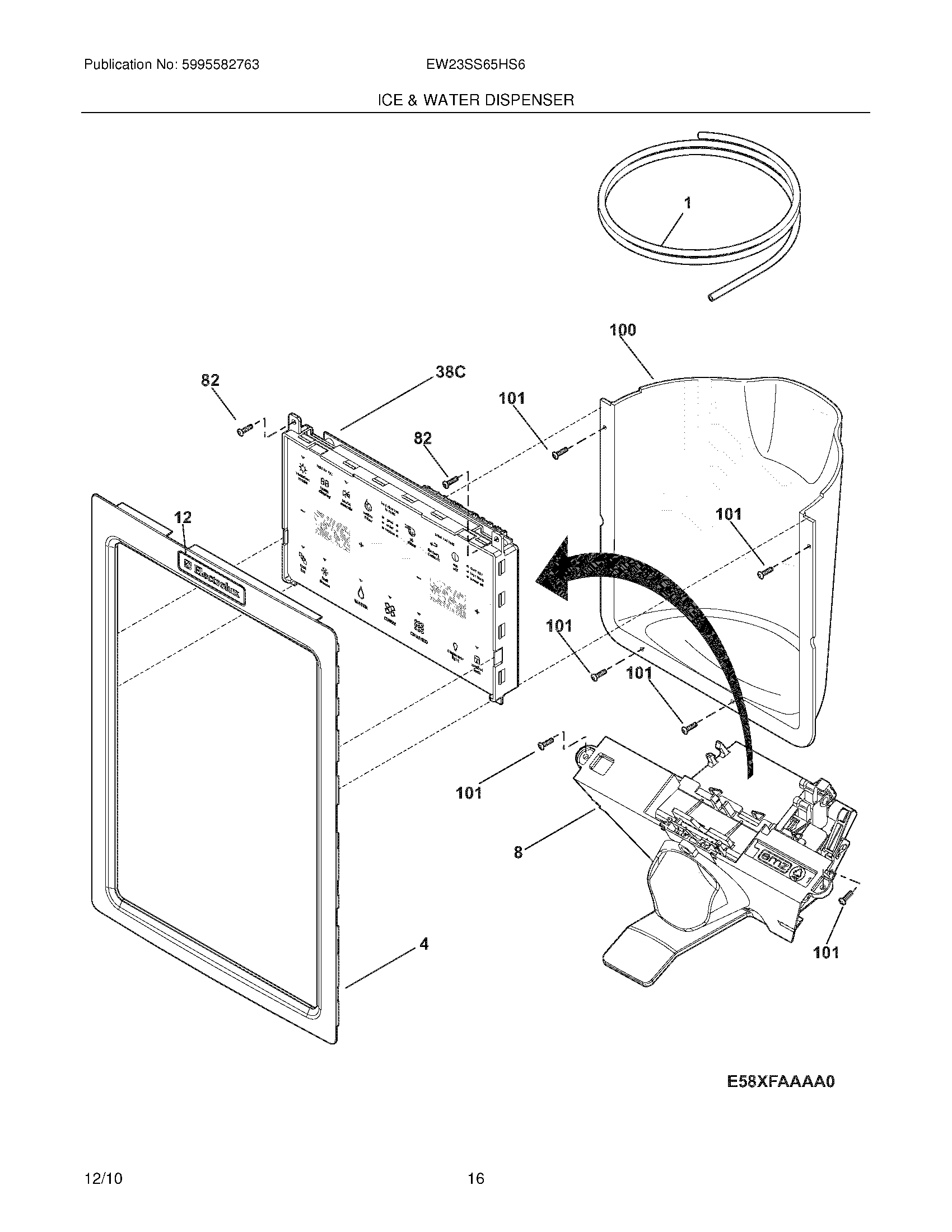 15 - ICE & WATER DISPENSER