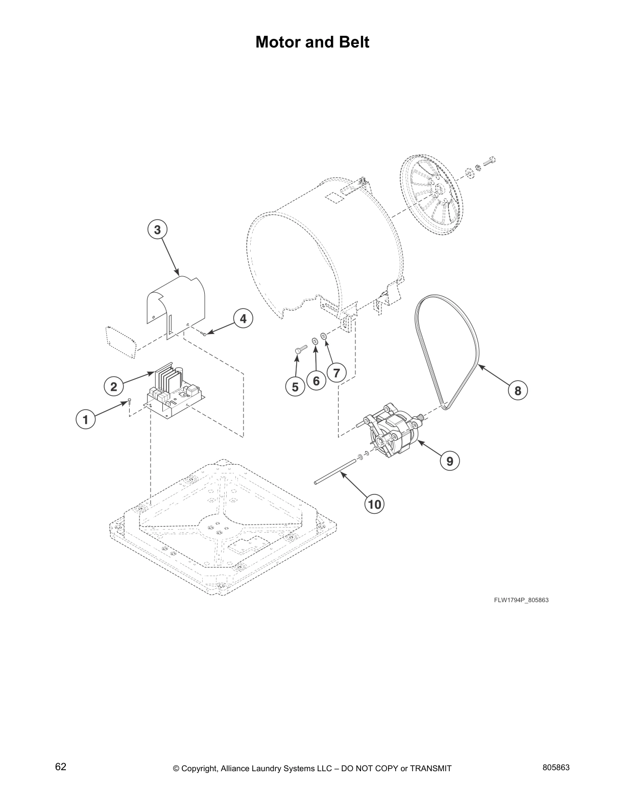 Motor and Belt