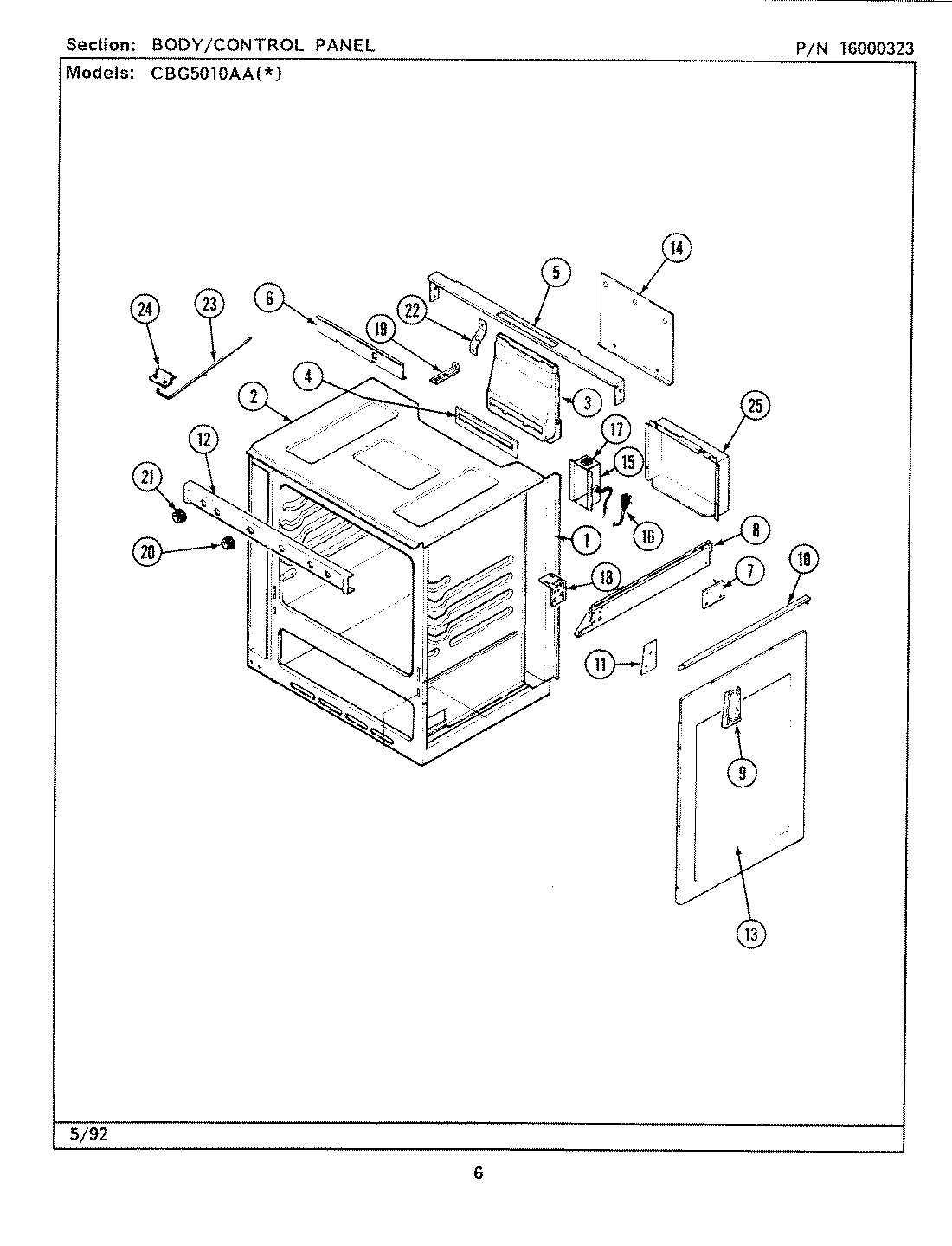 01 - BODY/CONTROL PANEL