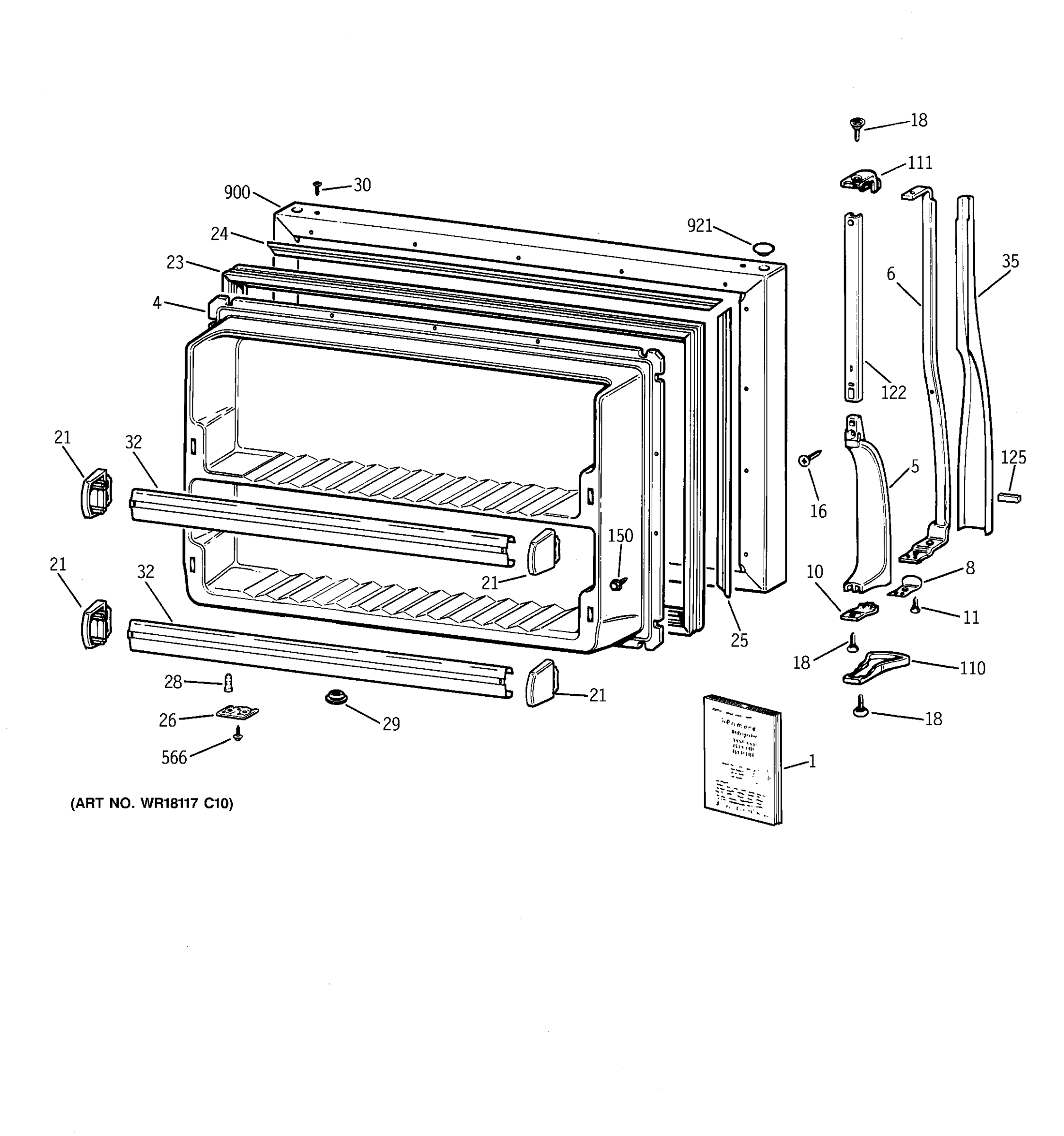 FREEZER DOOR