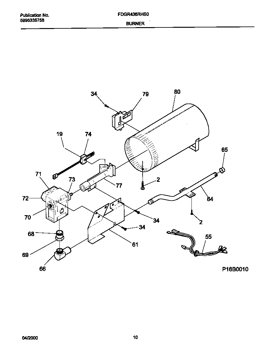 06 - P16B0010 BURNER,VALVE