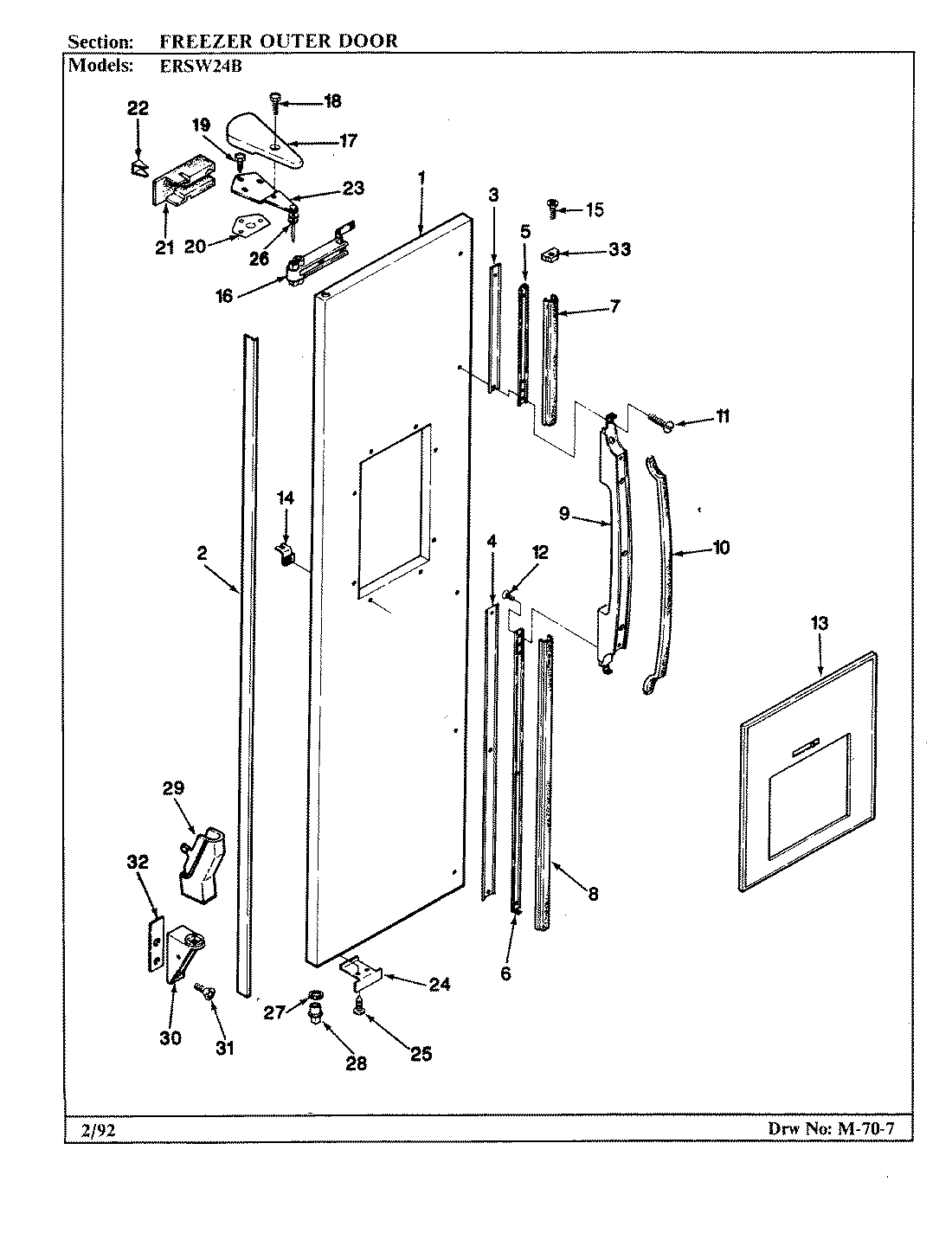 03 - FREEZER OUTER DOOR
