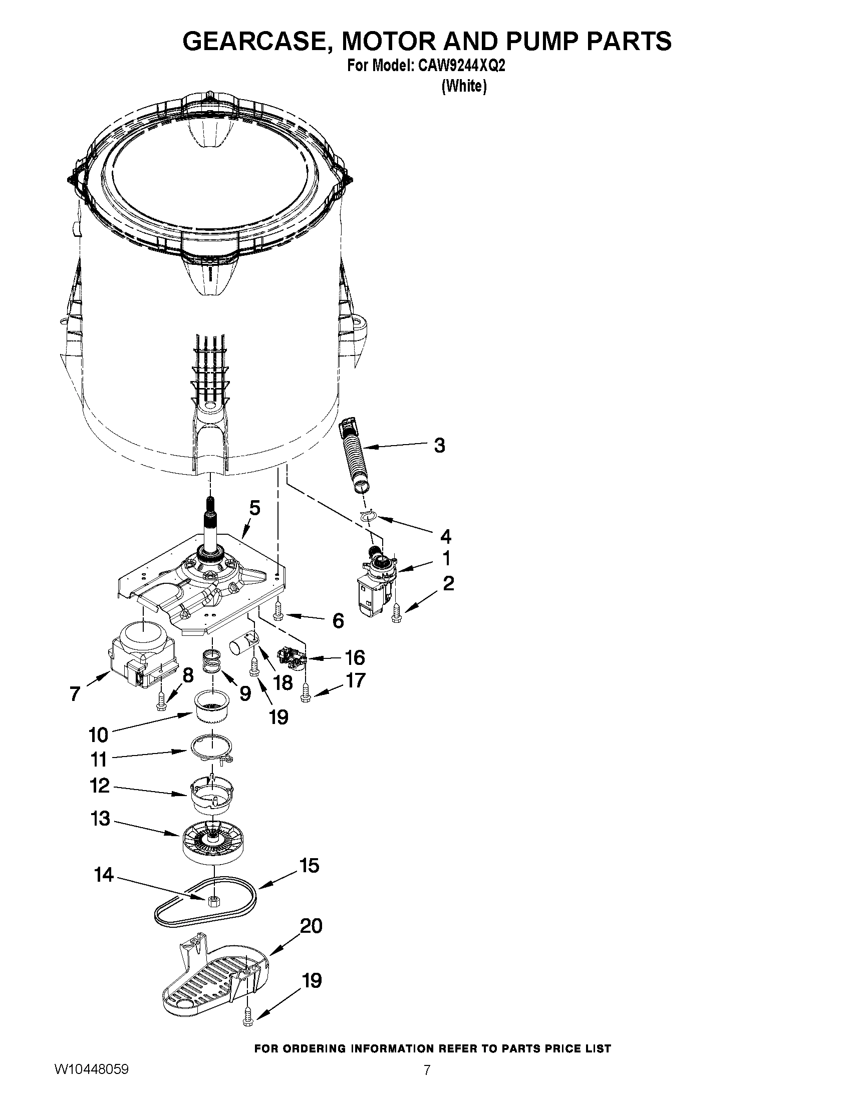 04 - GEARCASE, MOTOR AND PUMP PARTS