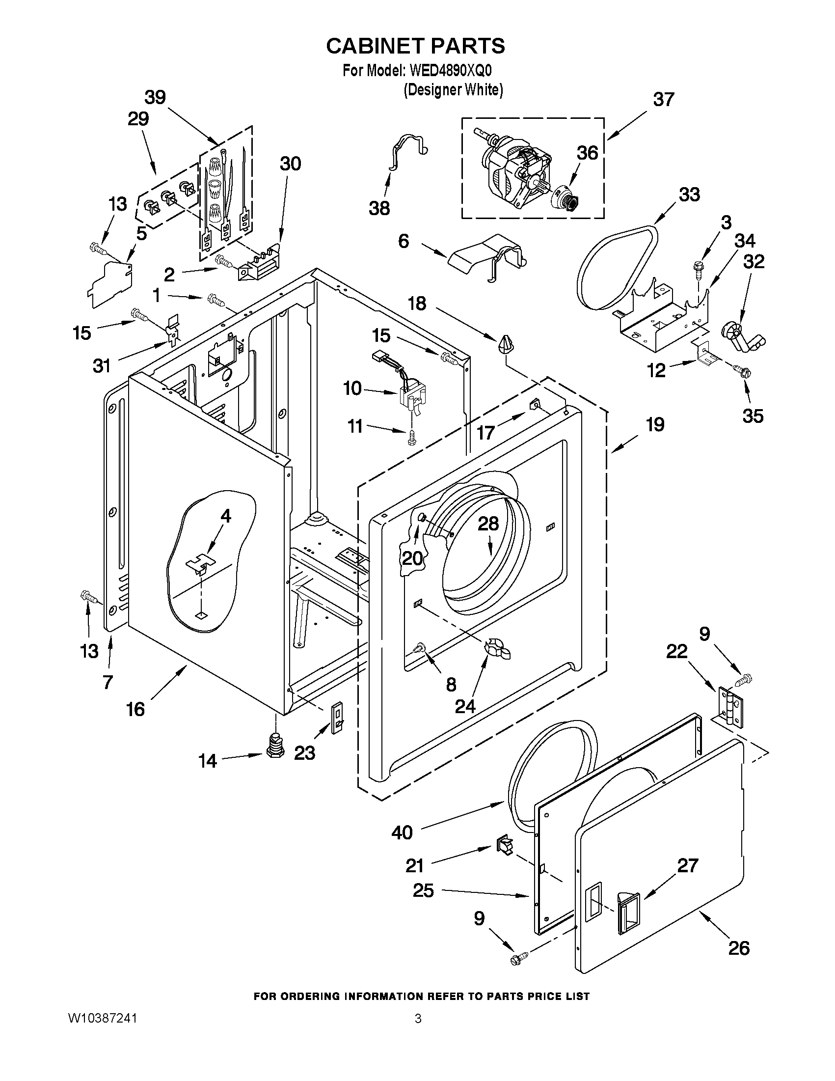 02 - CABINET PARTS