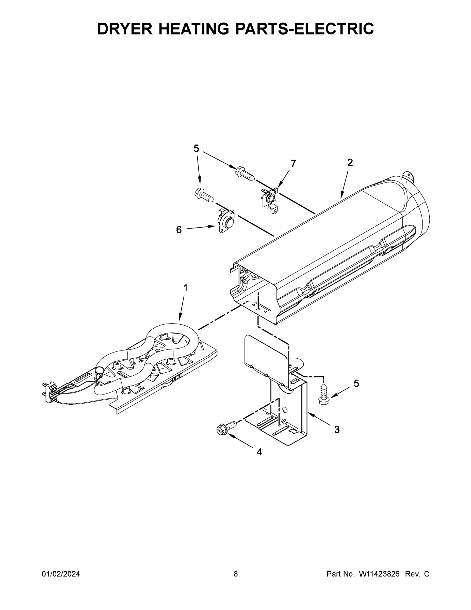 05 - DRYER HEATING PARTS-ELECTRIC