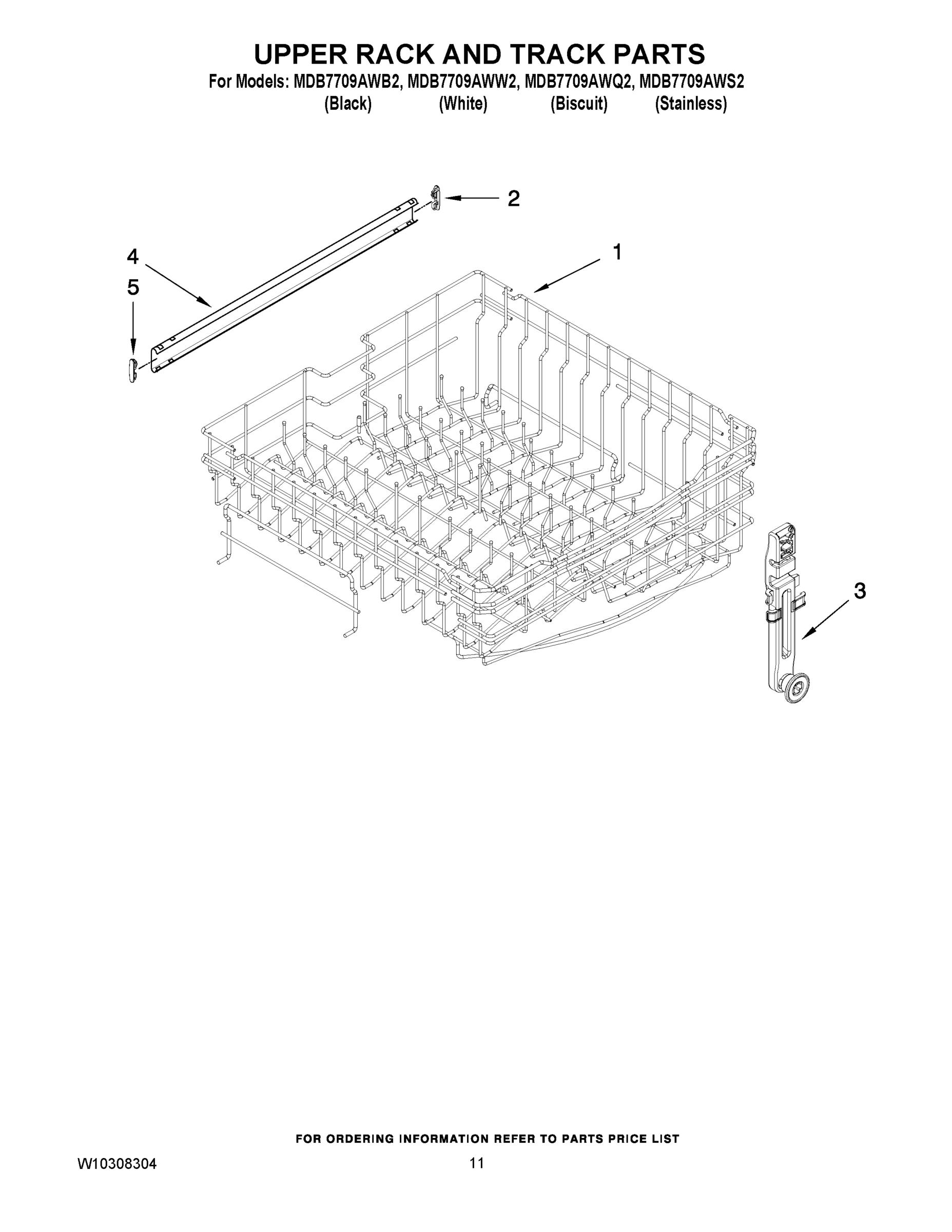 09 - UPPER RACK AND TRACK PARTS