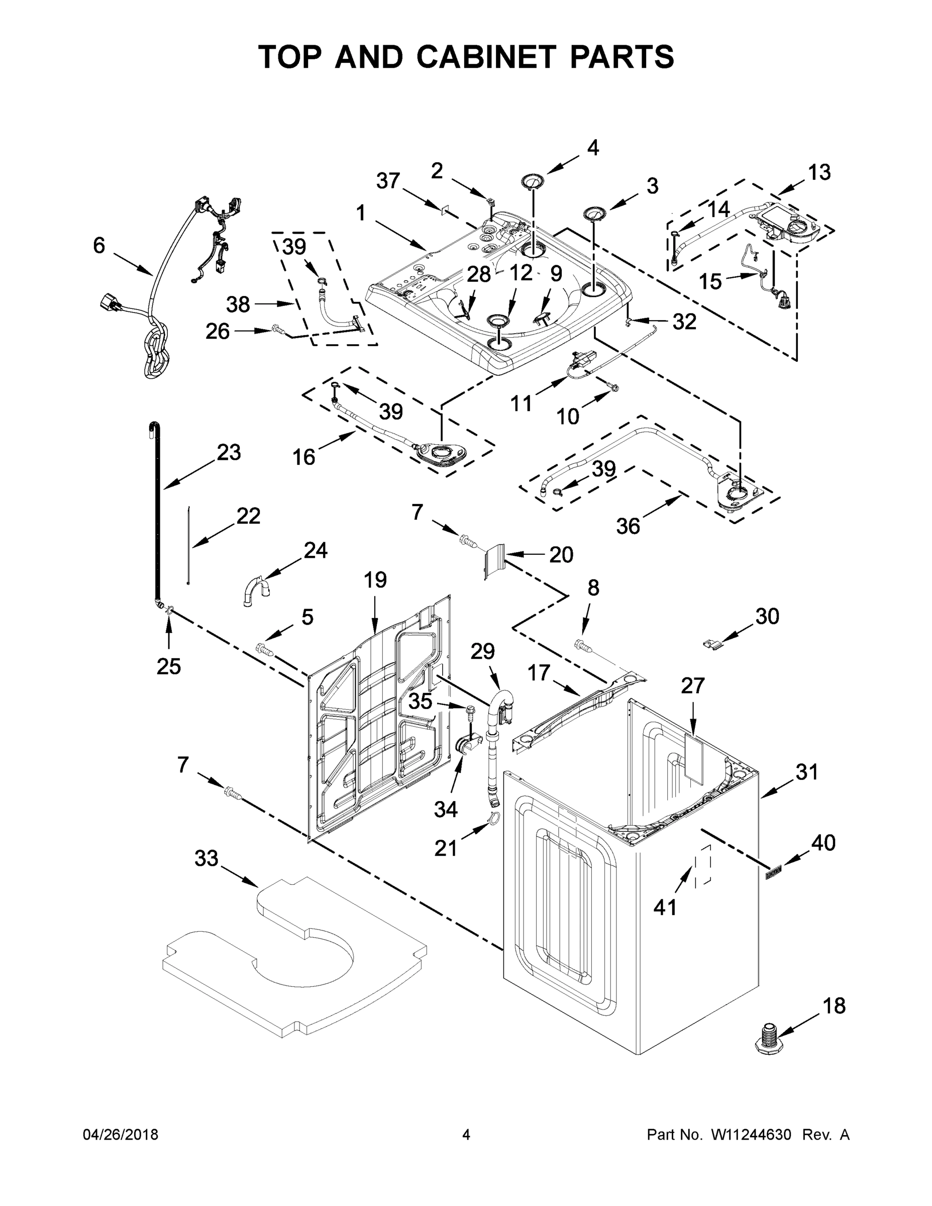 03 - TOP AND CABINET PARTS