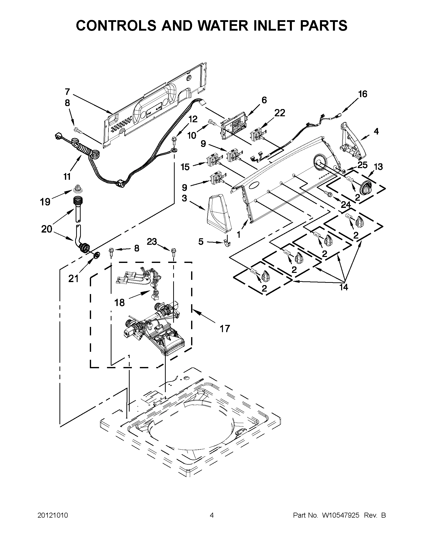 02 - CONTROLS AND WATER INLET PARTS