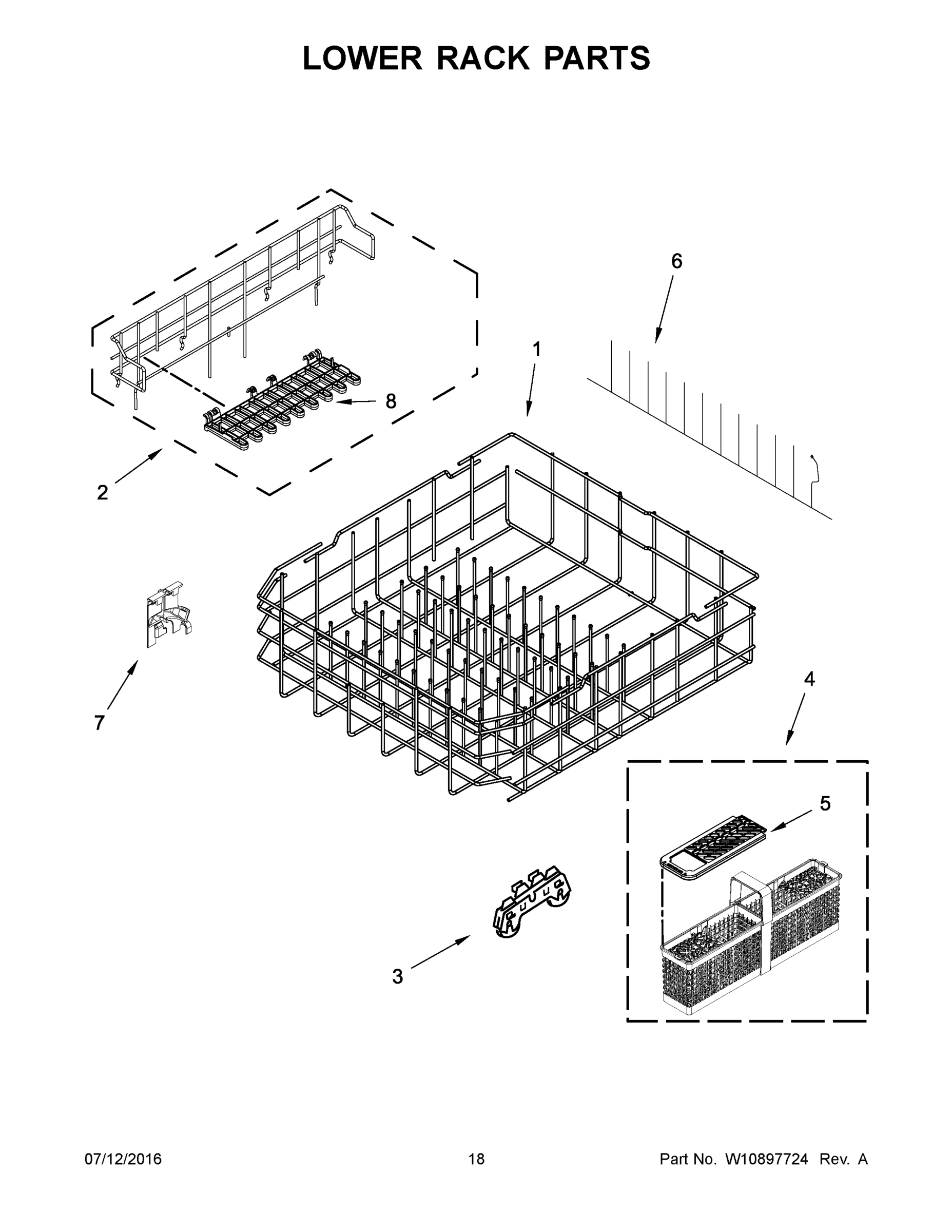 10 - LOWER RACK PARTS