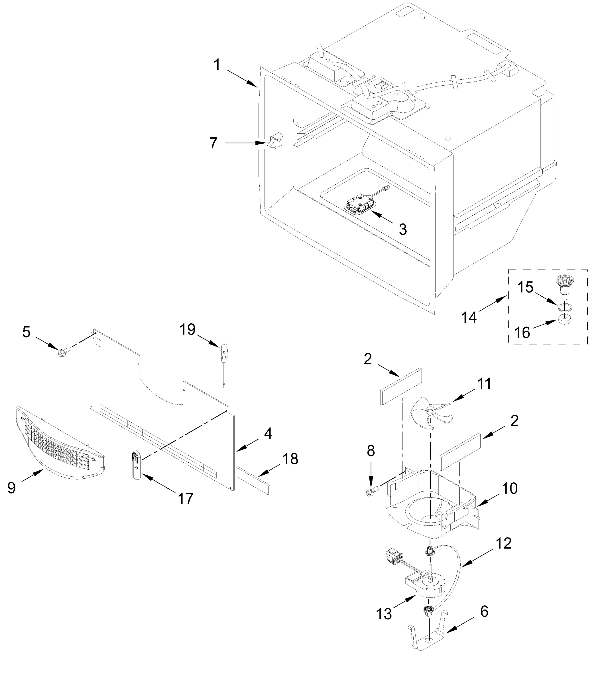 FREEZER LINER PARTS