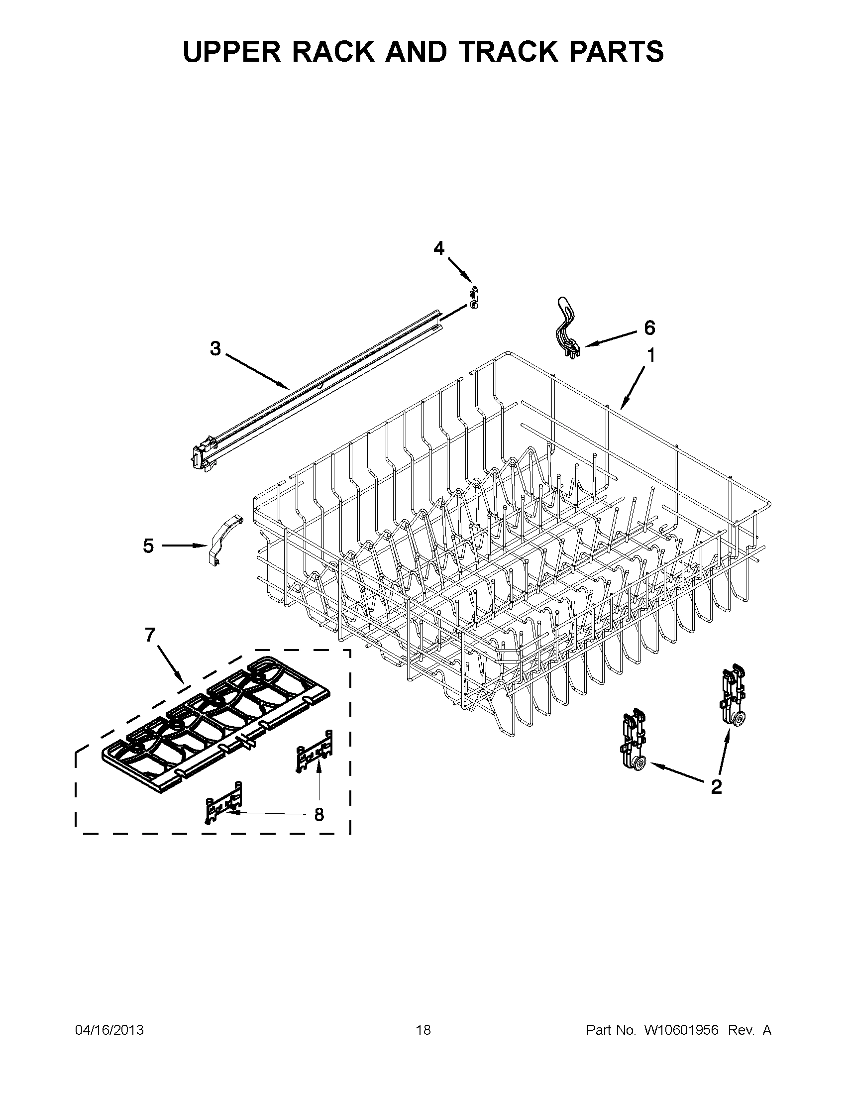 09 - UPPER RACK AND TRACK PARTS