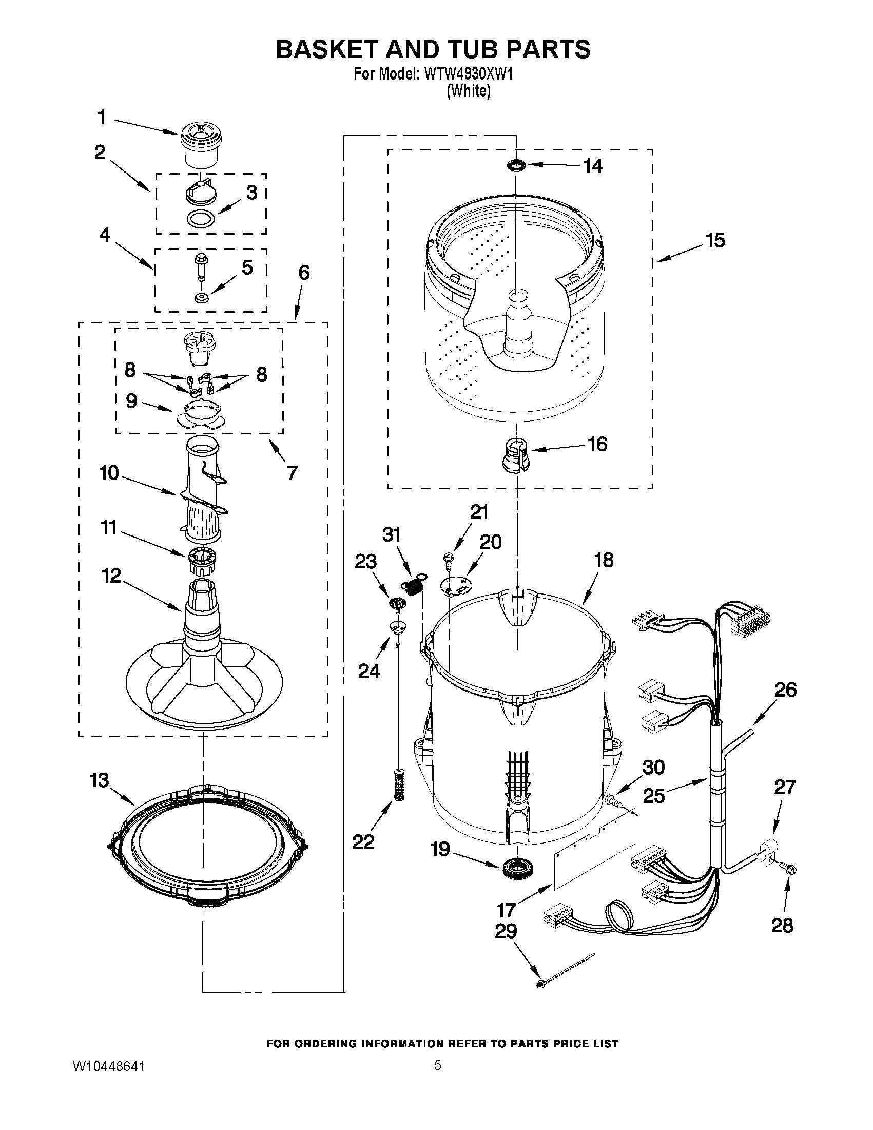 03 - BASKET AND TUB PARTS