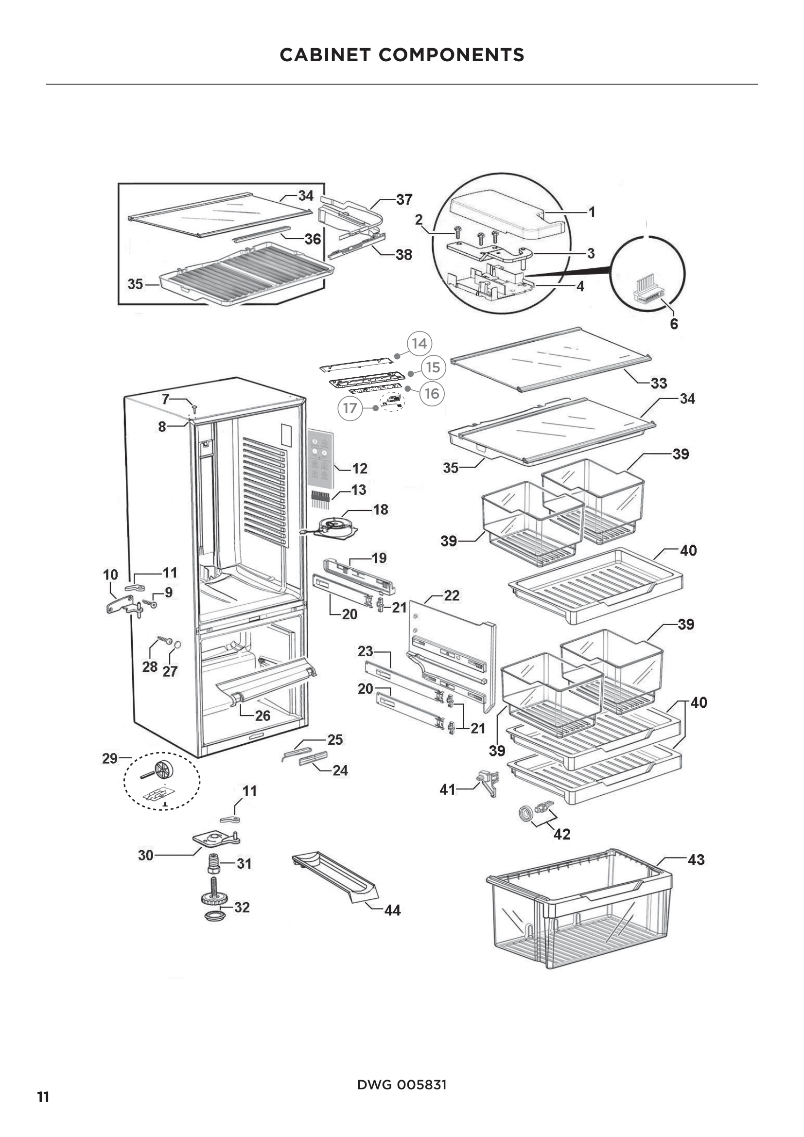 CABINET COMPONENTS