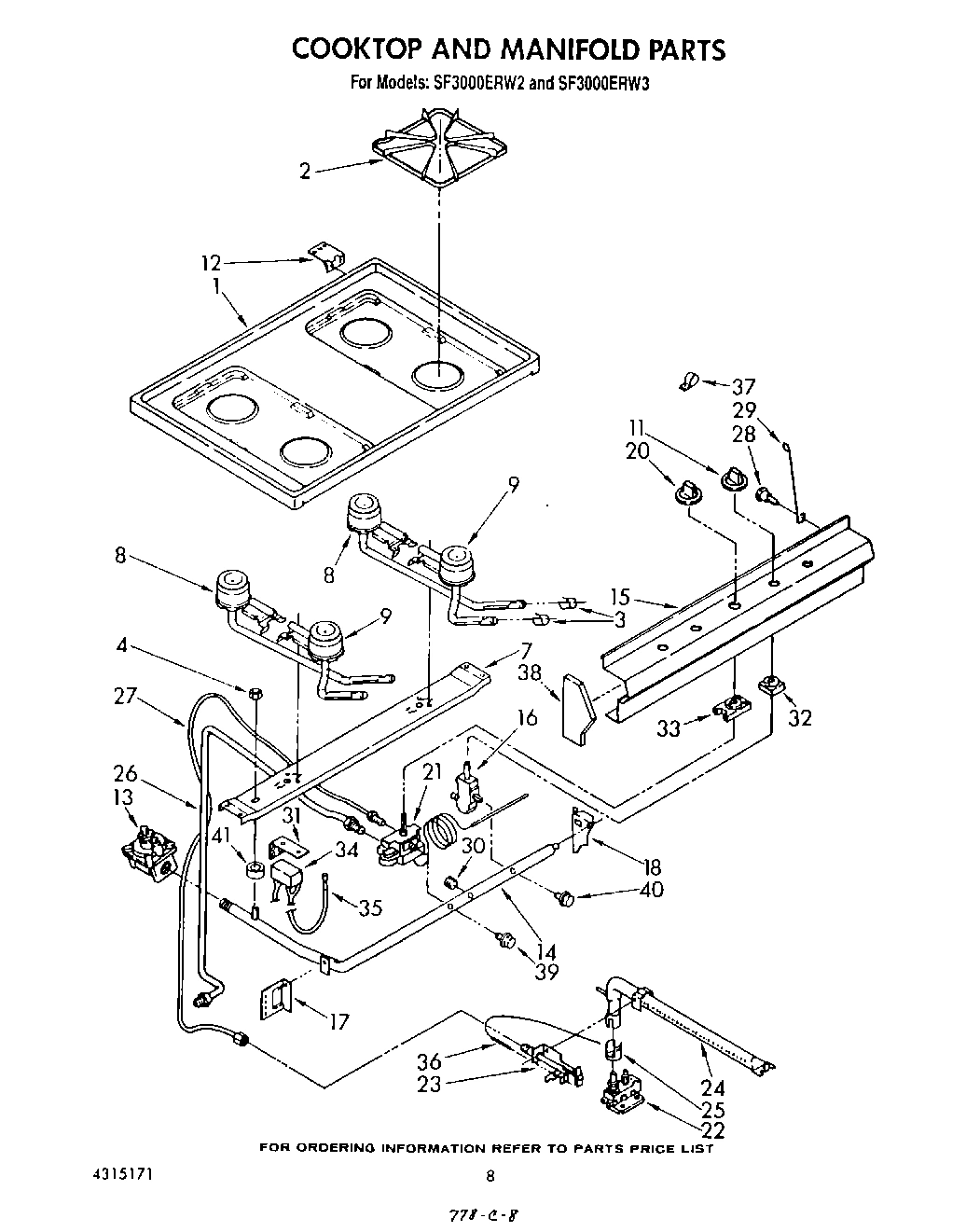 06 - COOKTOP AND MANIFOLD , LIT/OPTIONAL