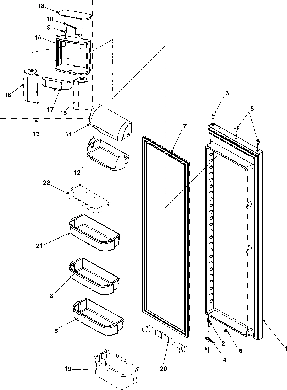16 - REFRIGERATOR DOOR