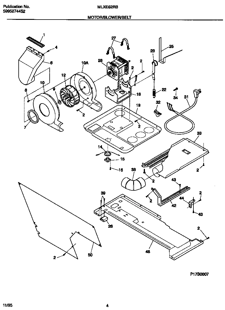 03 - MOTOR/BLOWER/BELT