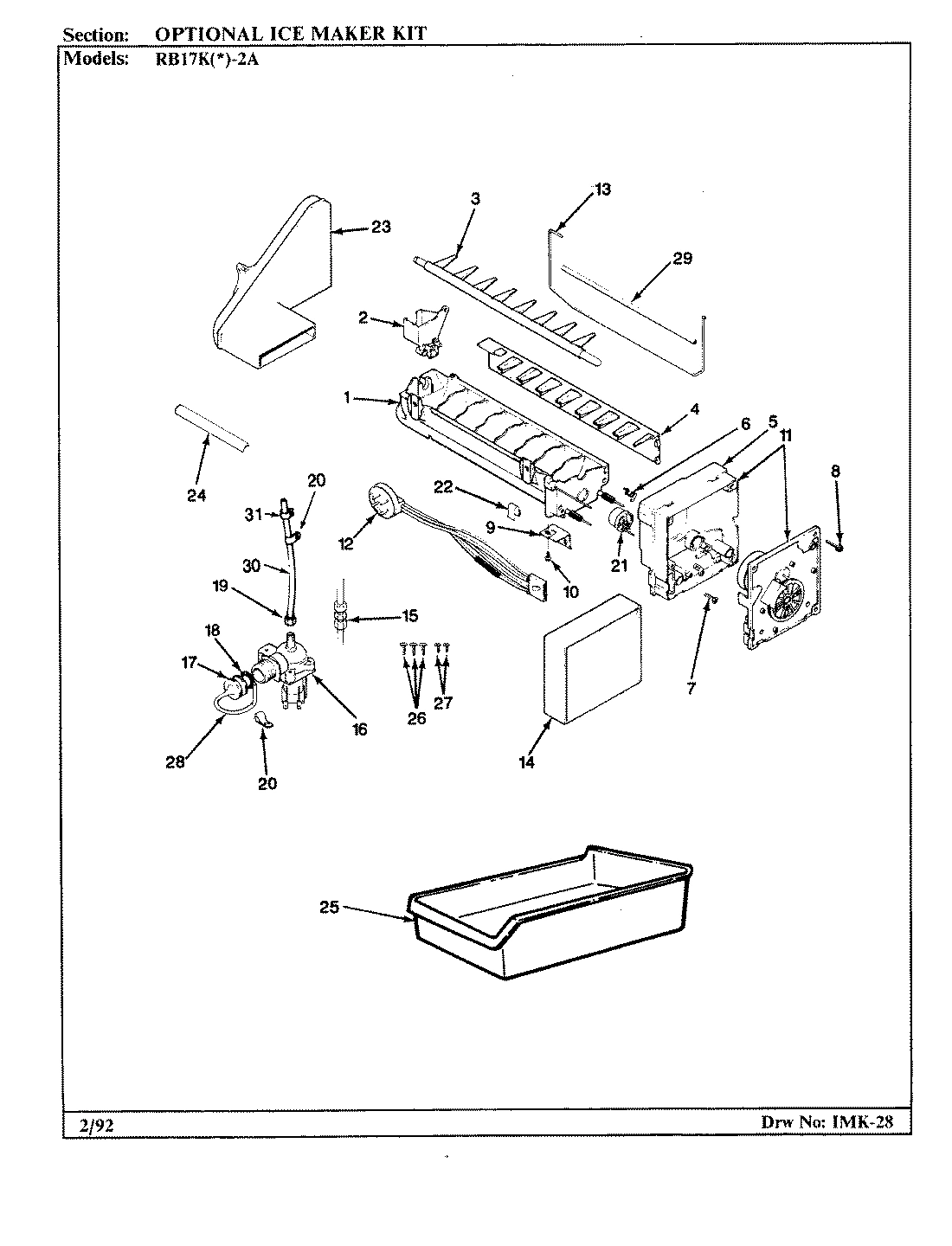05 - OPTIONAL ICE MAKER KIT