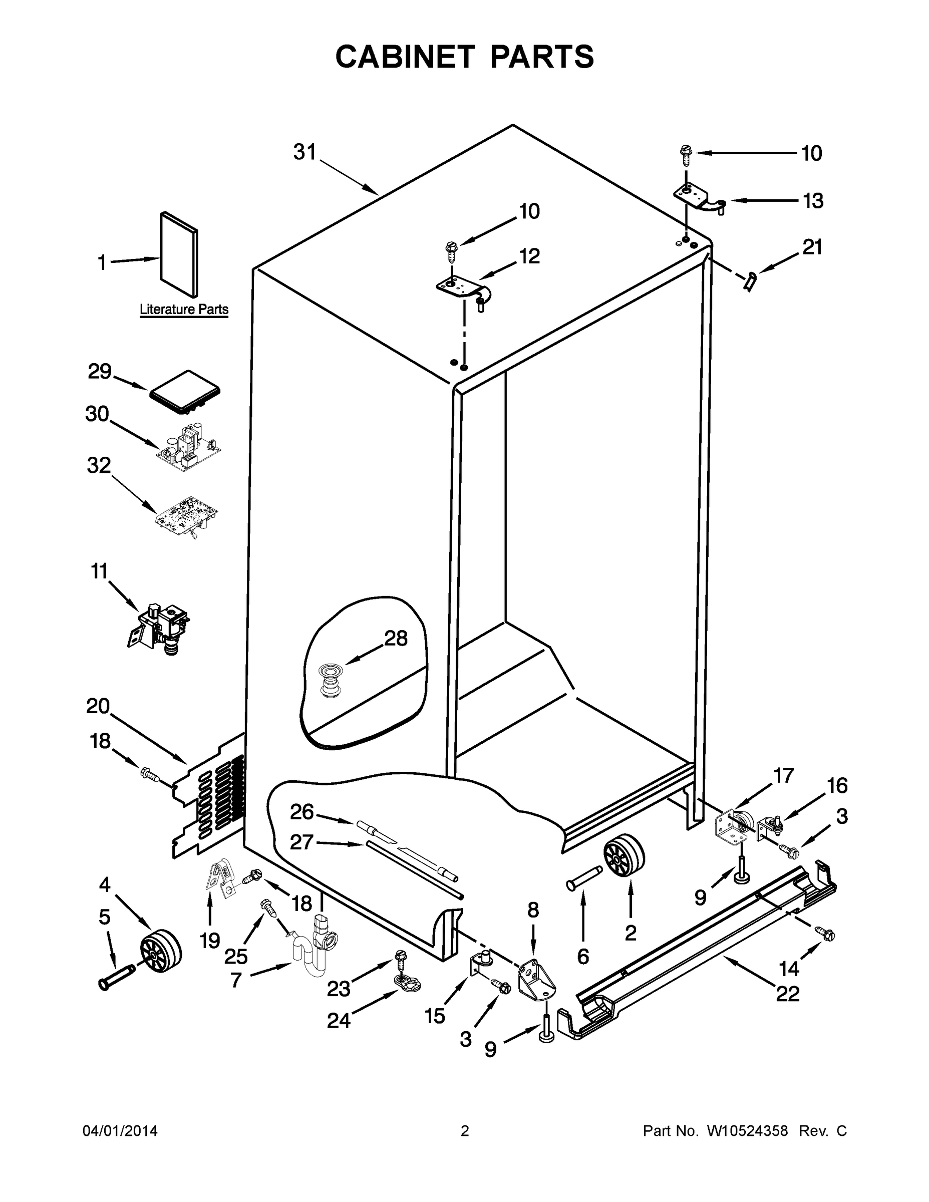 02 - CABINET PARTS
