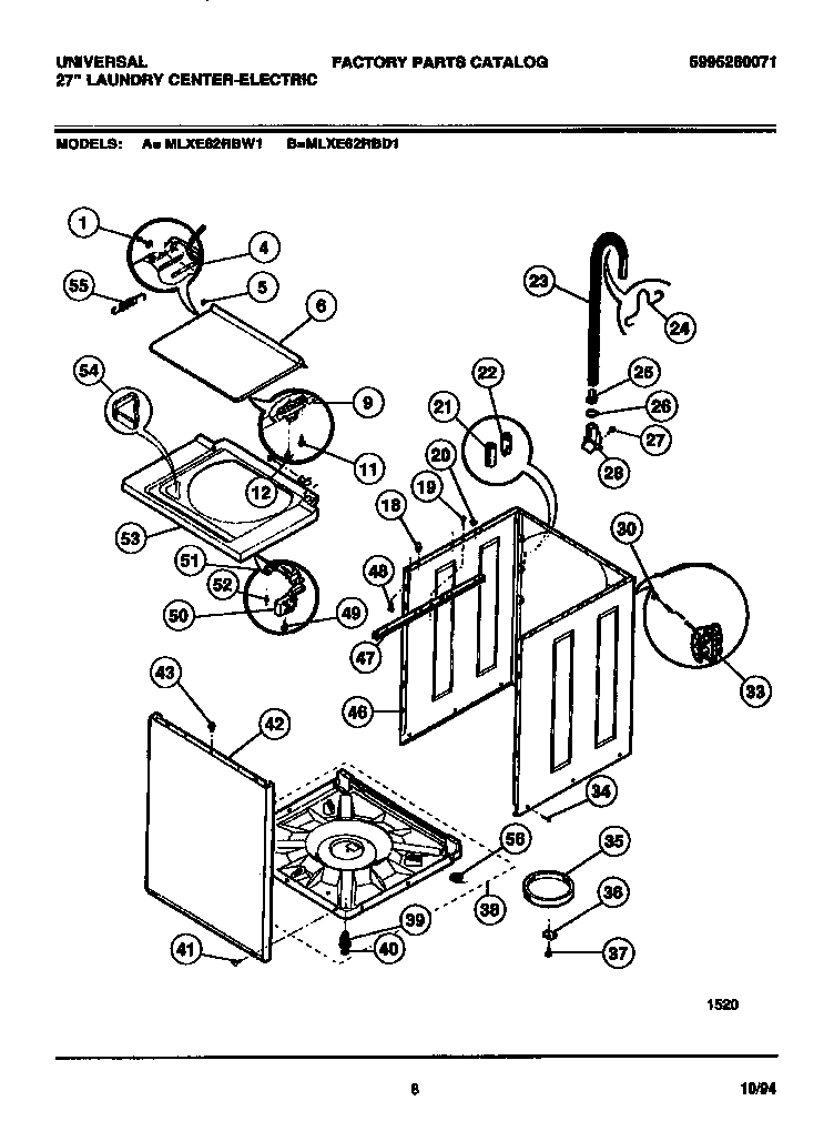 05 - WASHER - CABINET, TOP PANEL, BASE