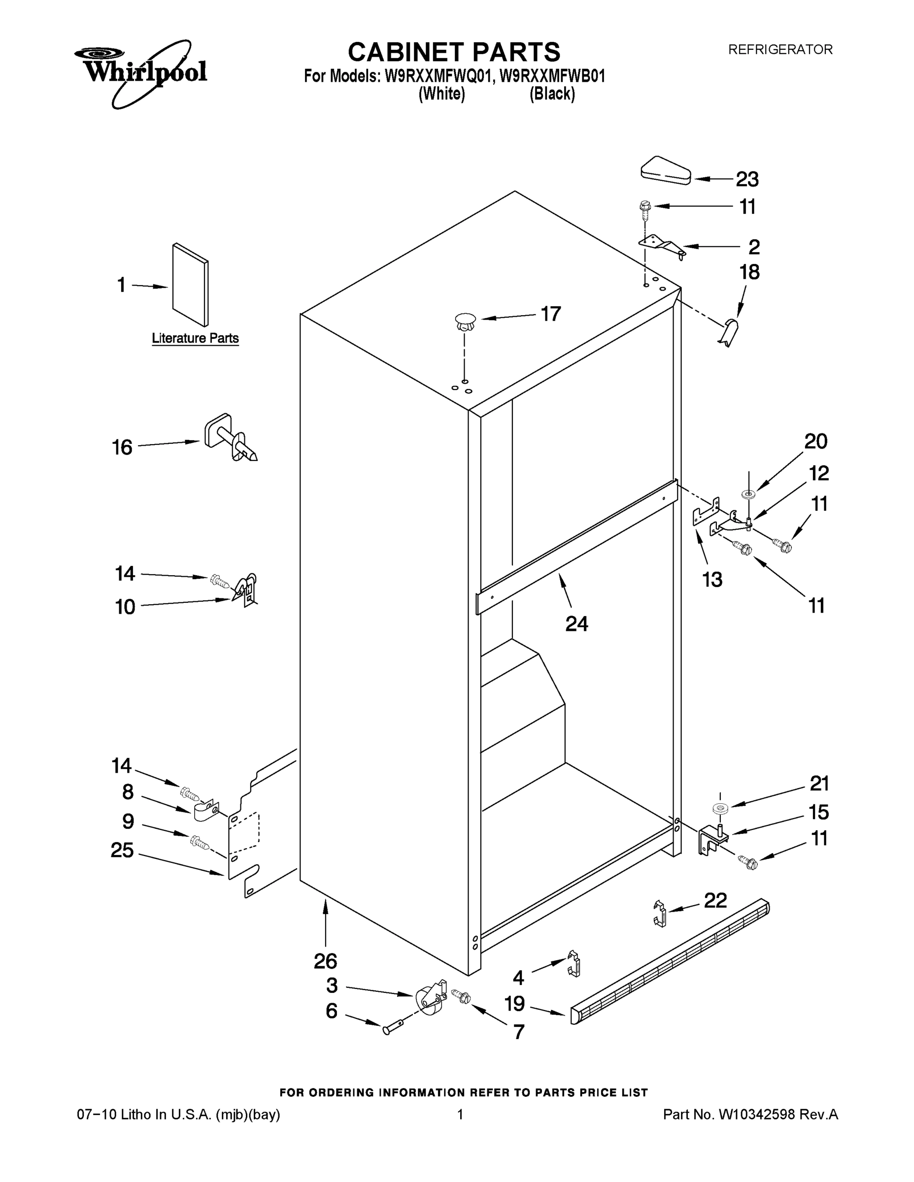 01 - CABINET PARTS
