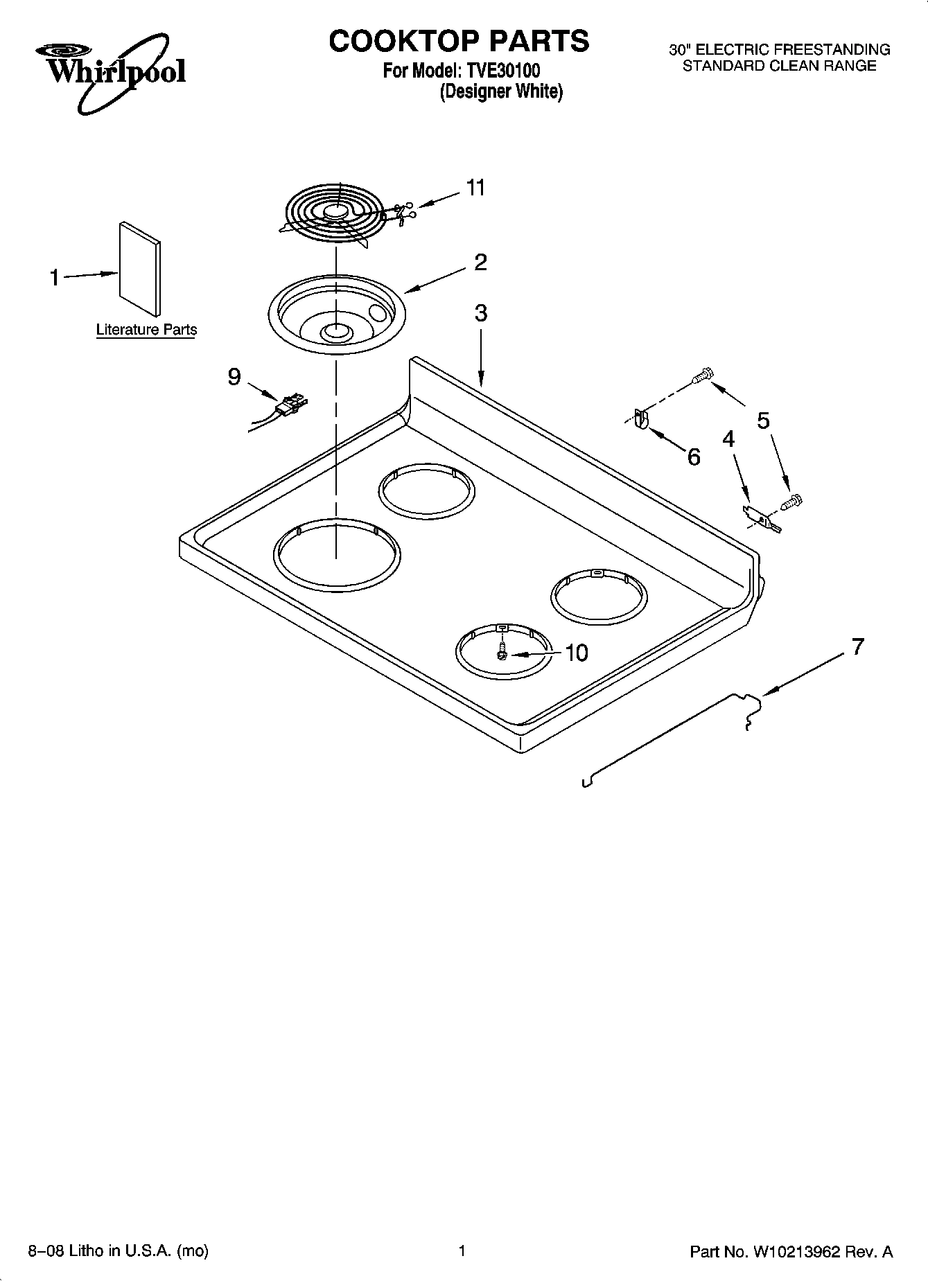 01 - COOKTOP PARTS
