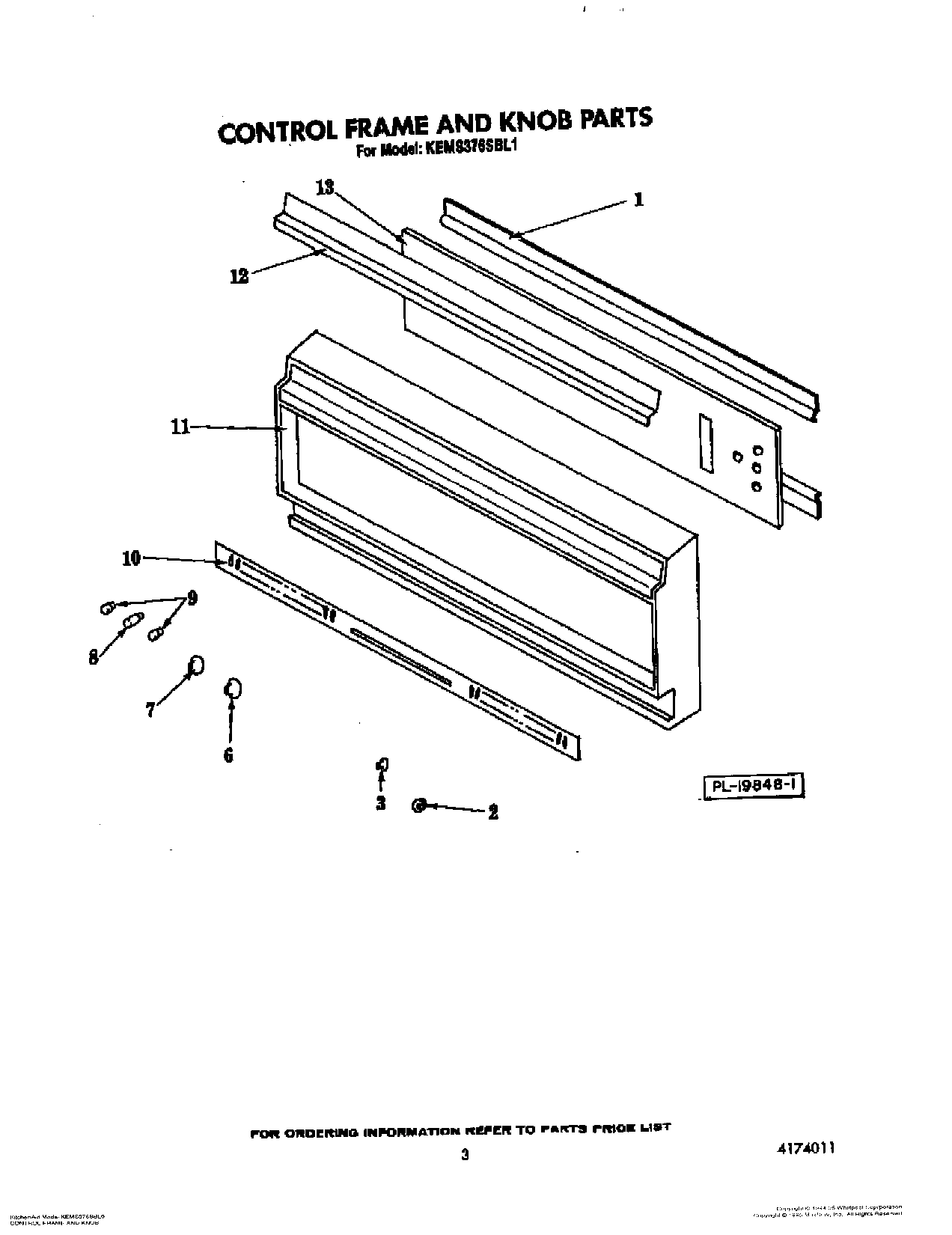 03 - CONTROL FRAME AND KNOB