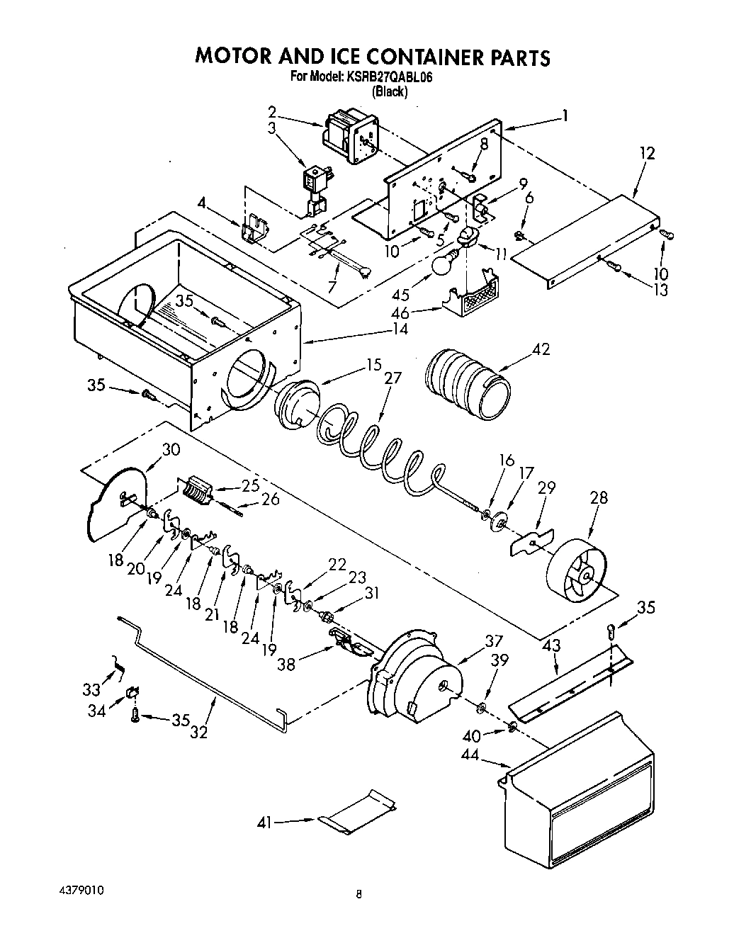 05 - MOTOR AND ICE CONTAINER, LIT/OPTIONAL