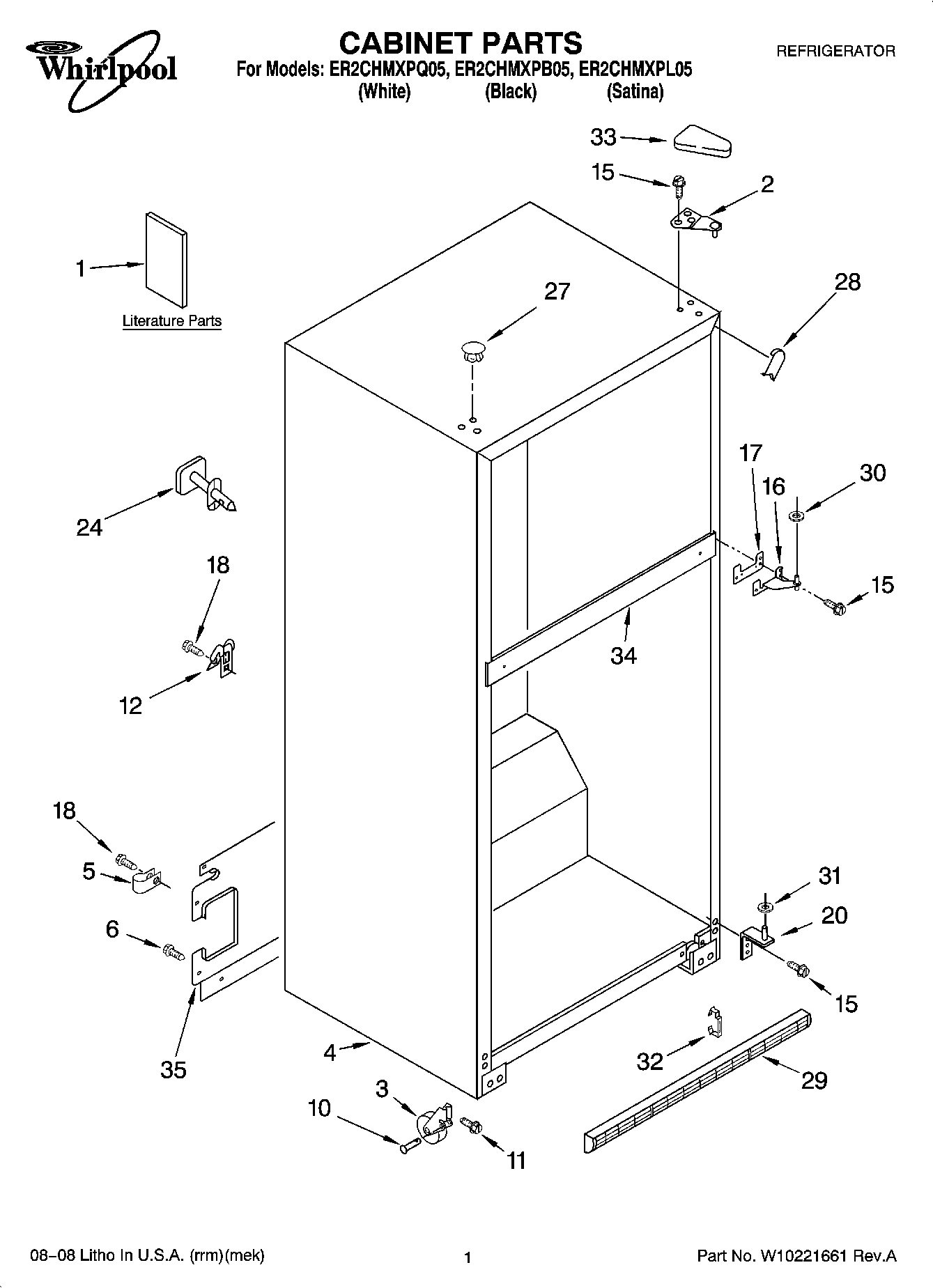01 - CABINET PARTS