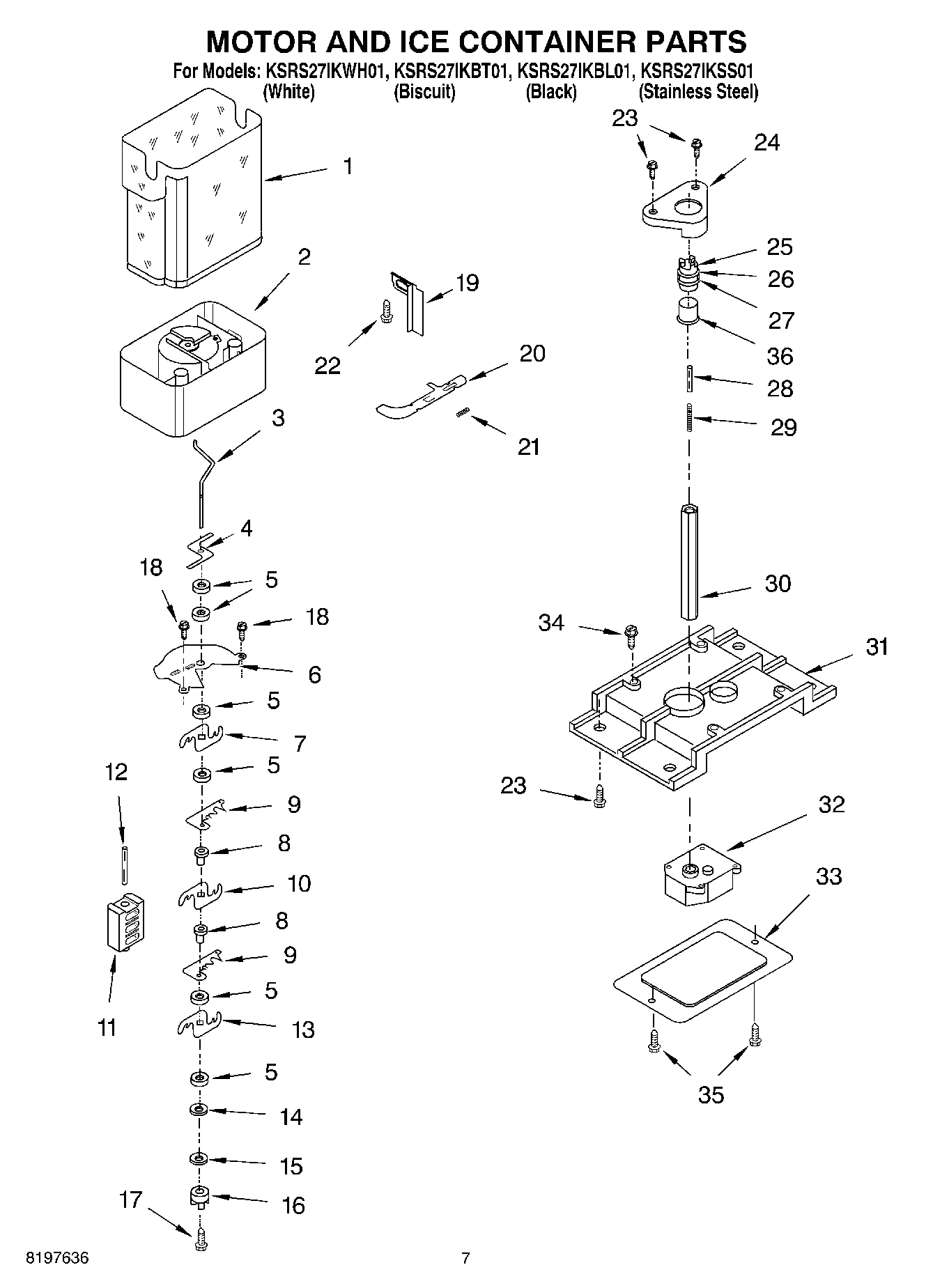 05 - MOTOR AND ICE CONTAINER