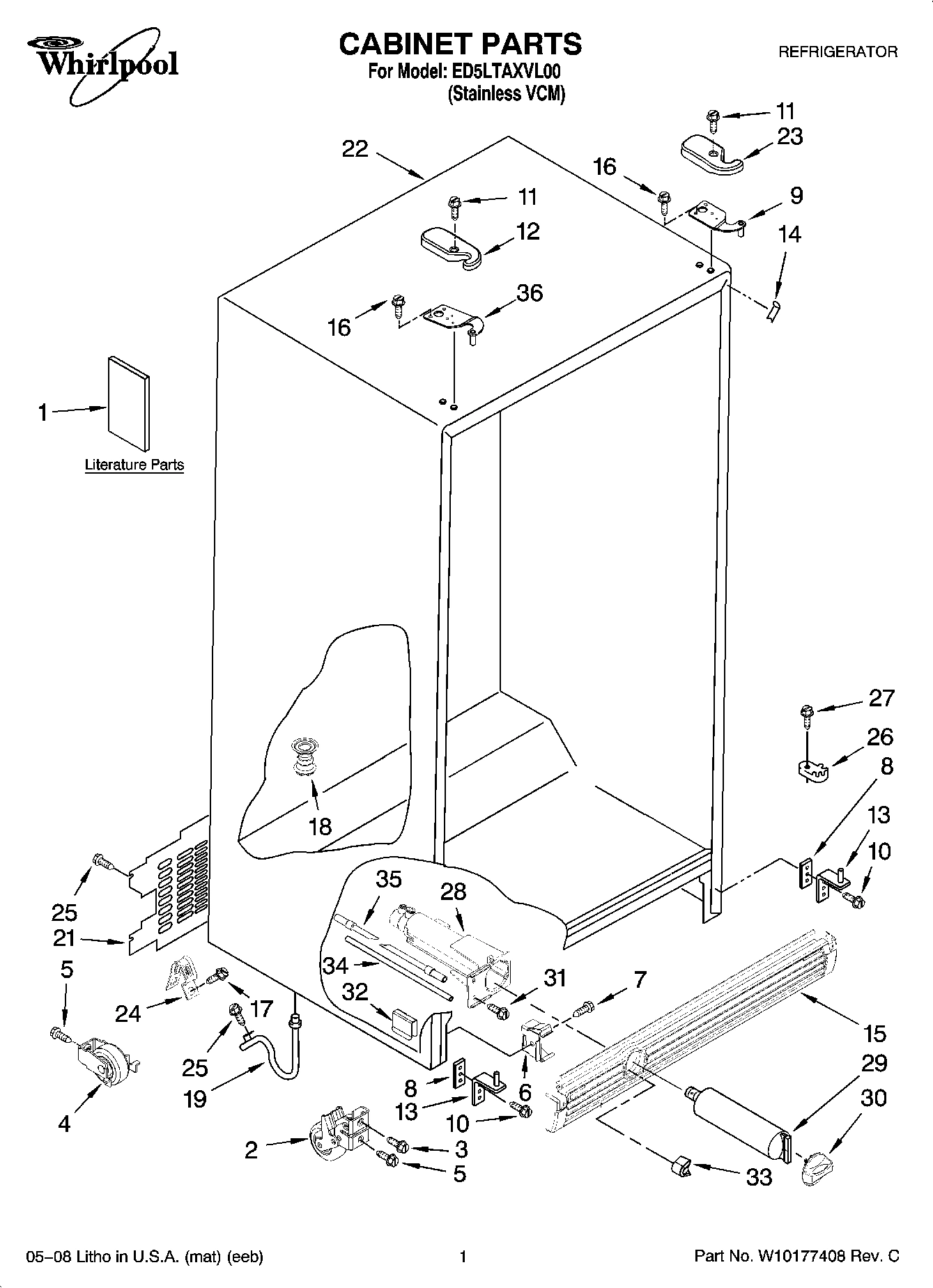 01 - CABINET PARTS