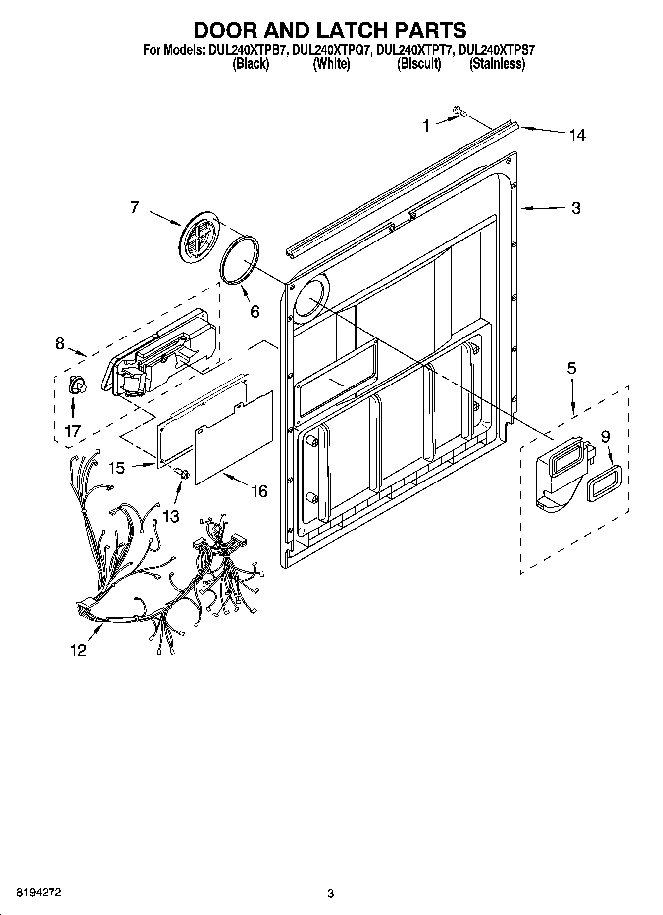 03 - DOOR AND LATCH PARTS