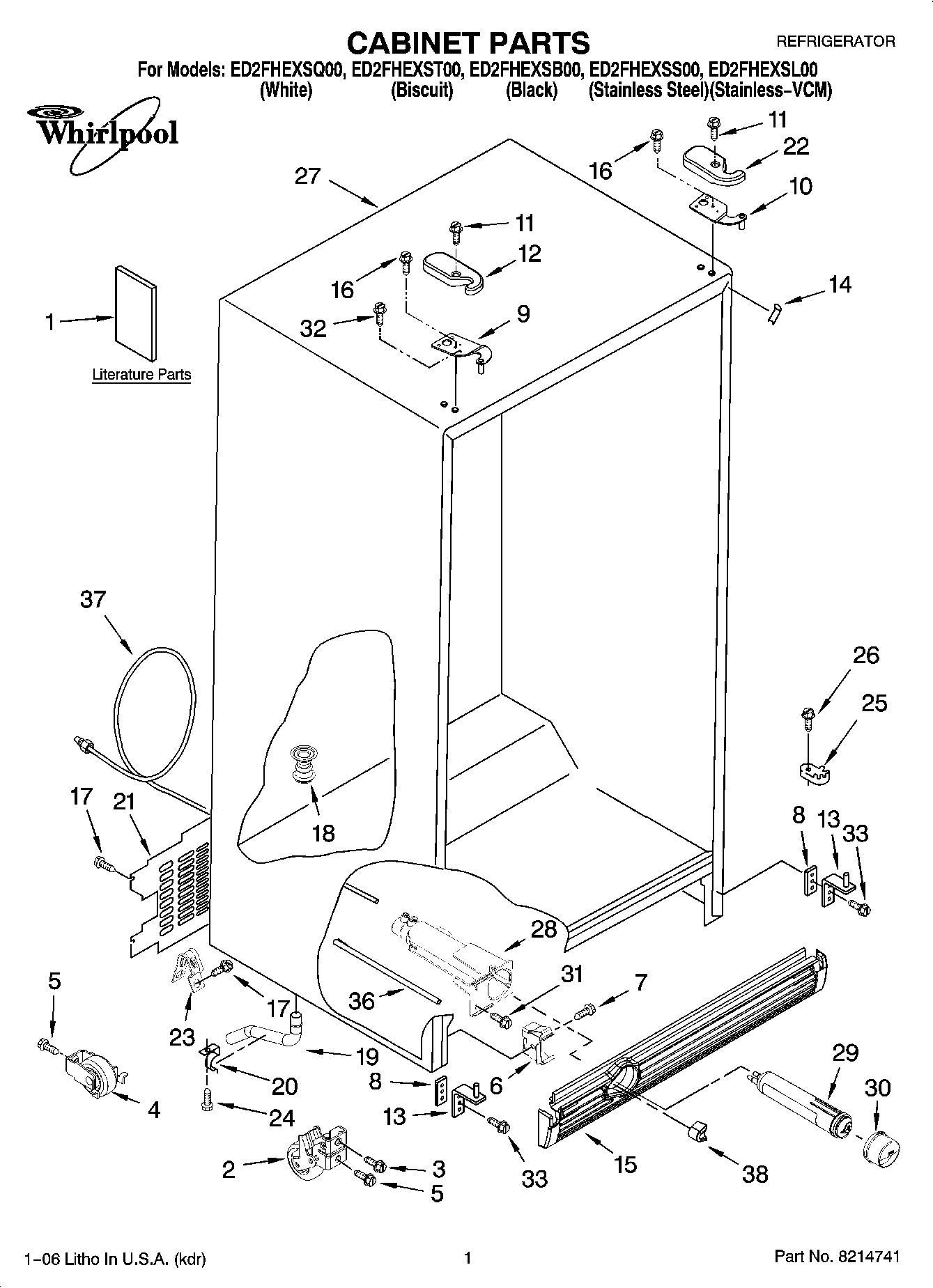 01 - CABINET PARTS