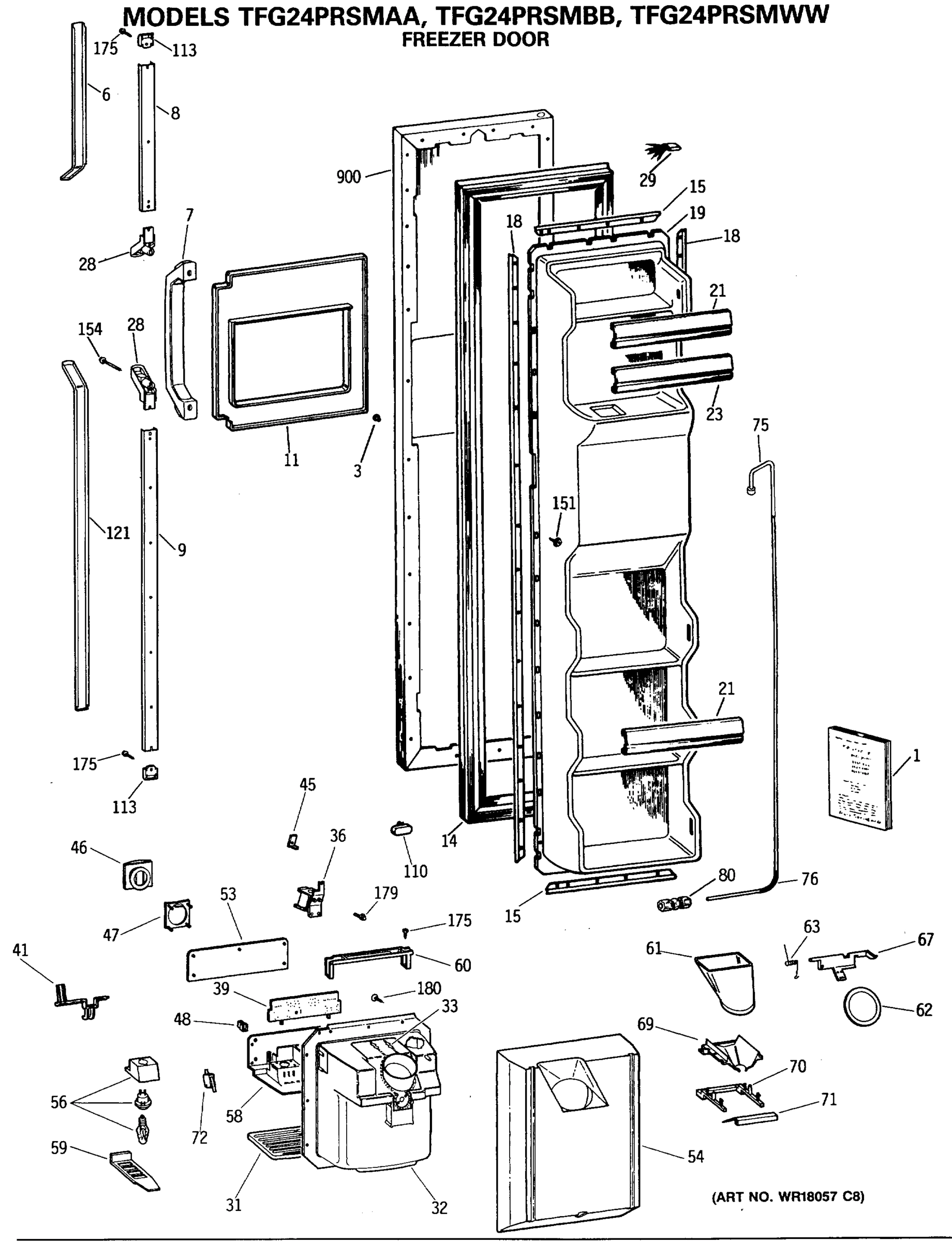FREEZER DOOR