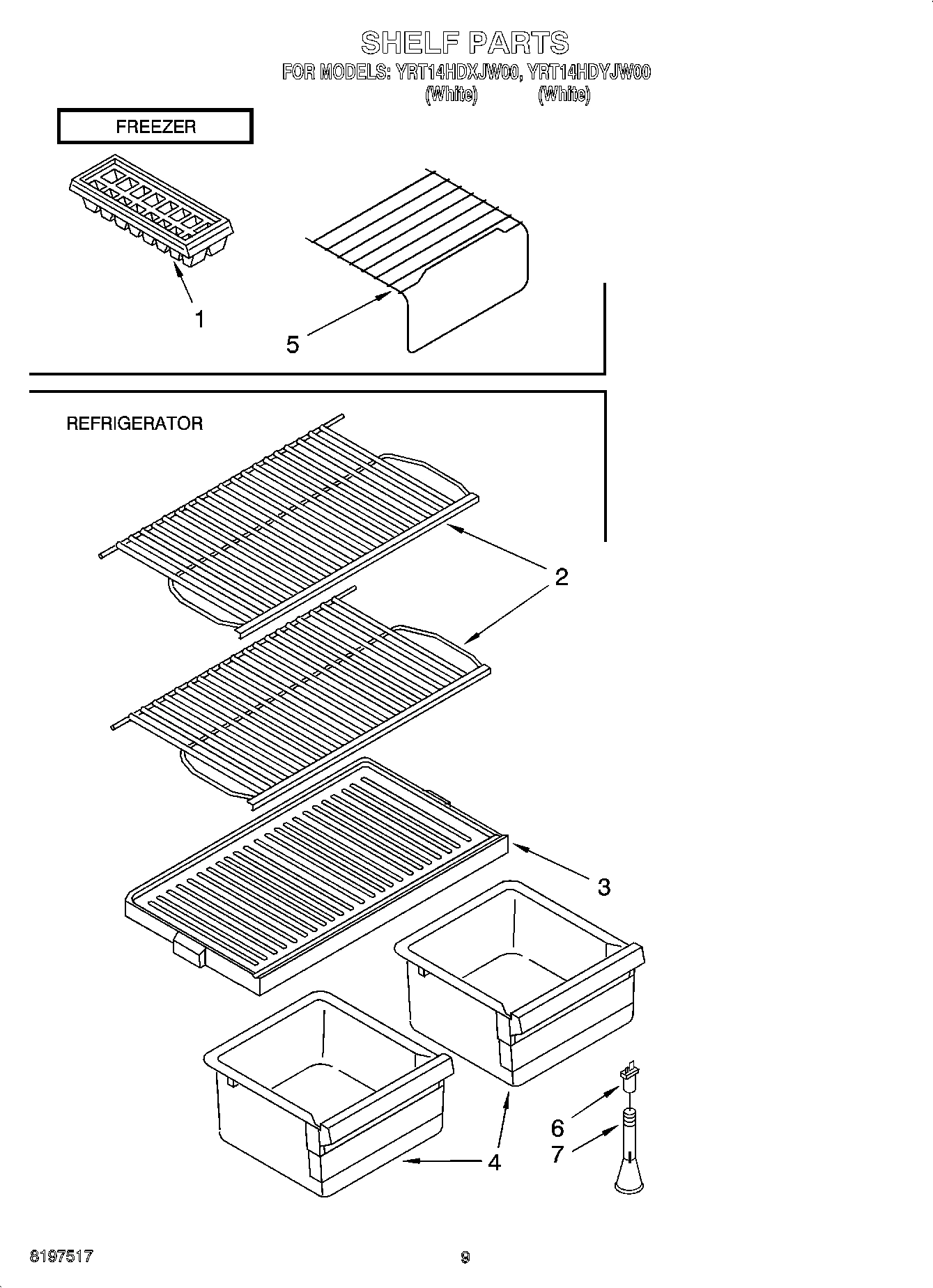 05 - SHELF PARTS, OPTIONAL PARTS (NOT INCLUDED)