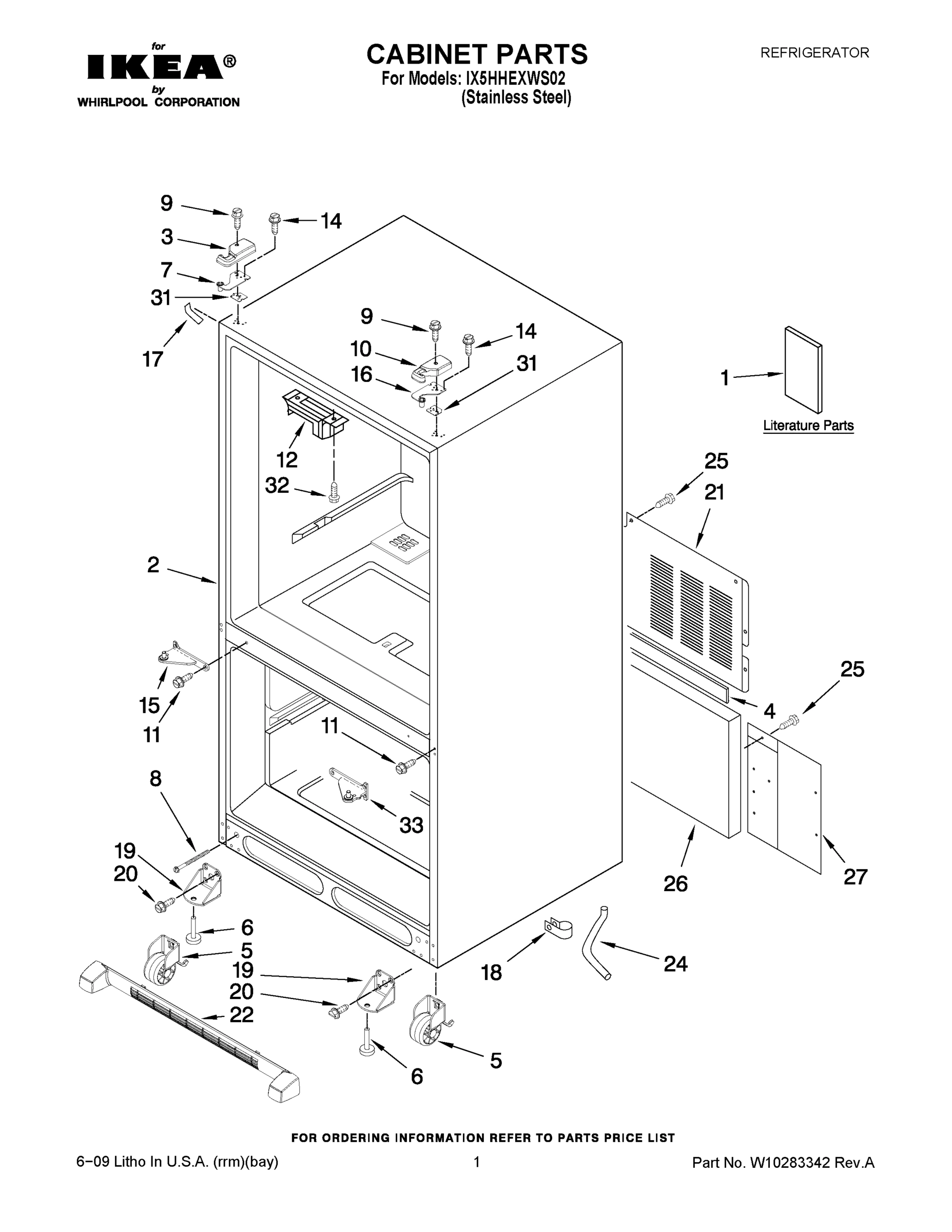 01 - CABINET PARTS
