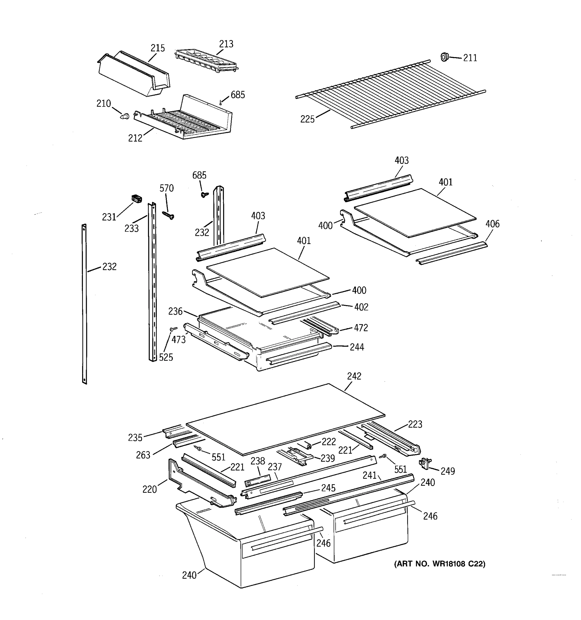 SHELF PARTS