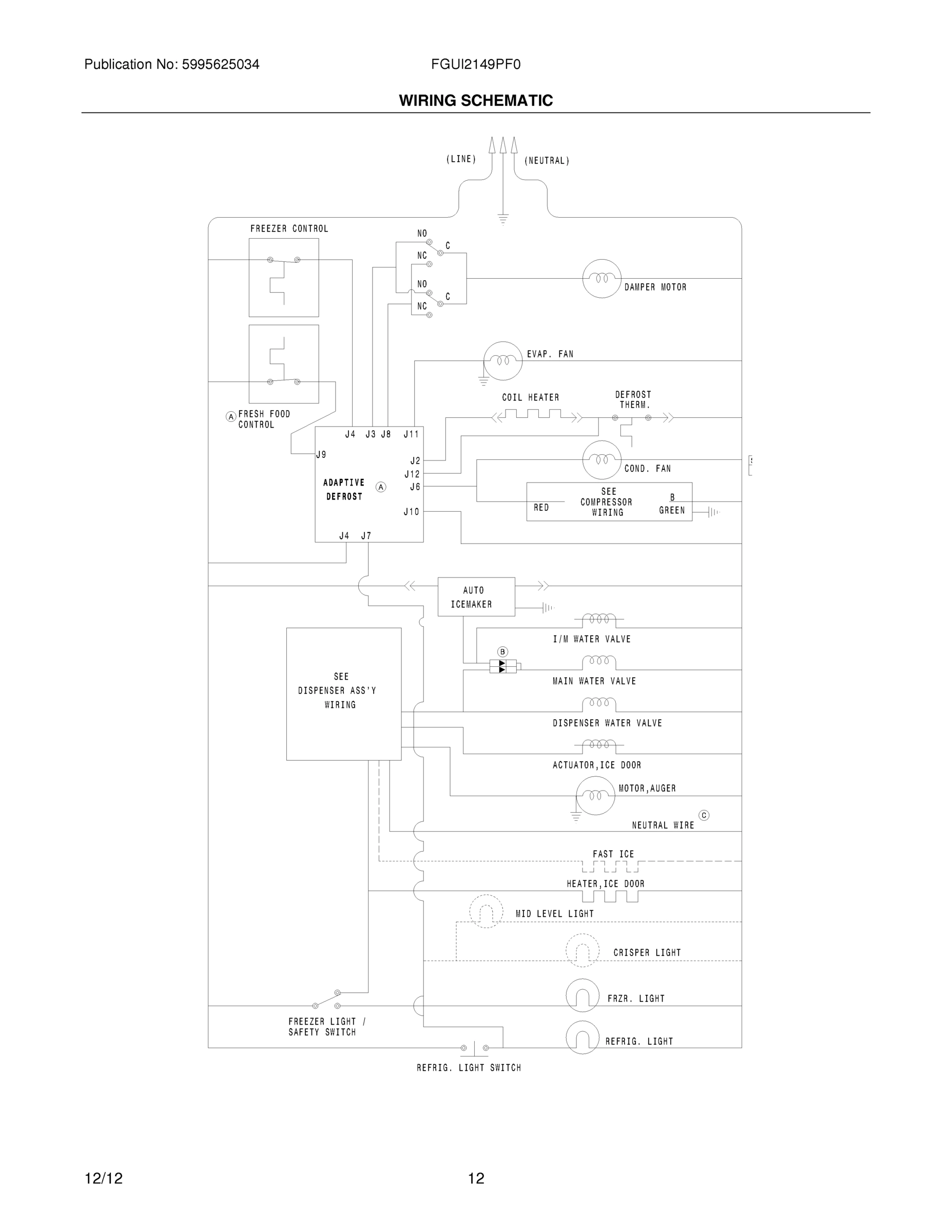12 - WIRING SCHEMATIC