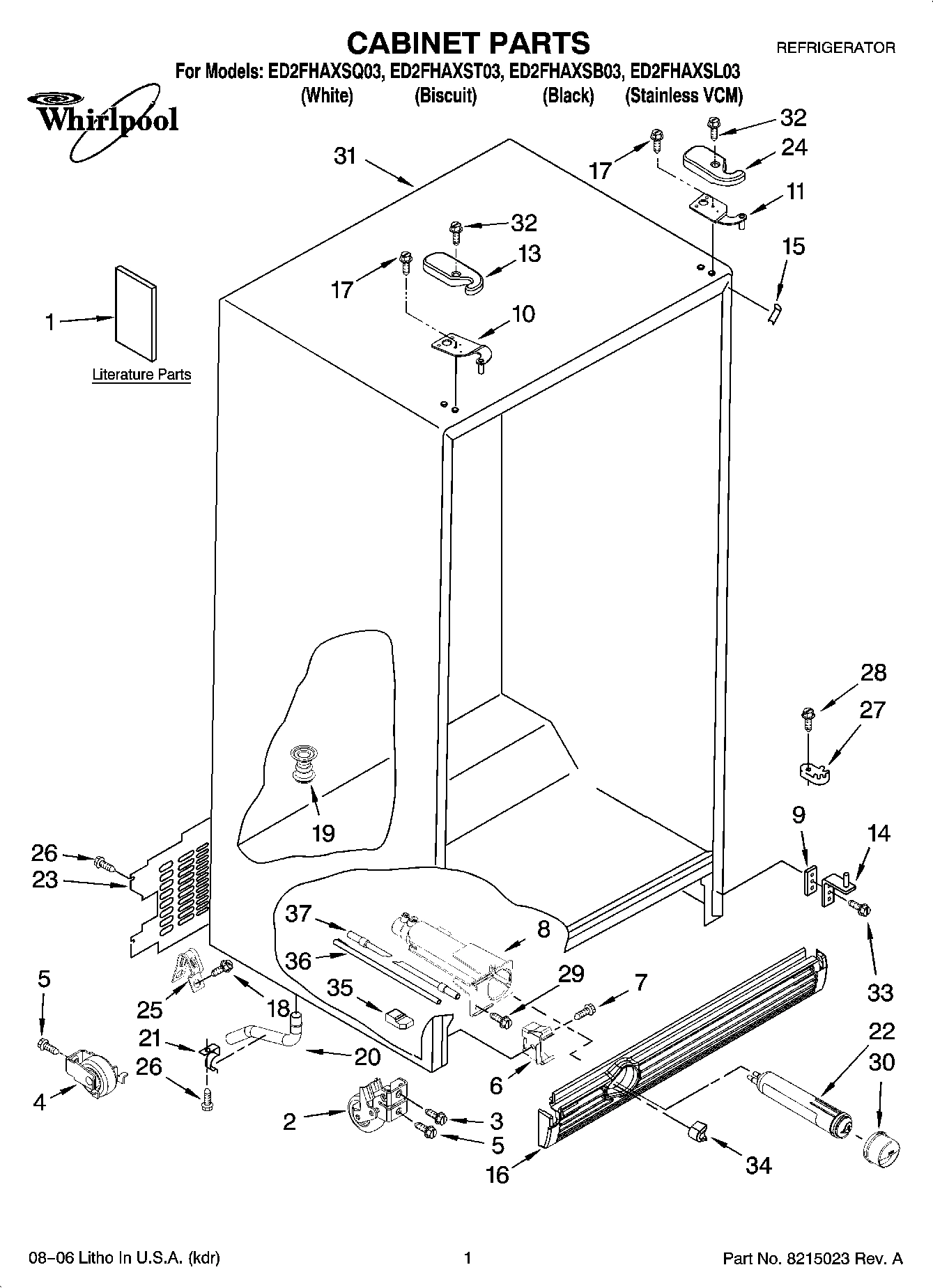 01 - CABINET PARTS